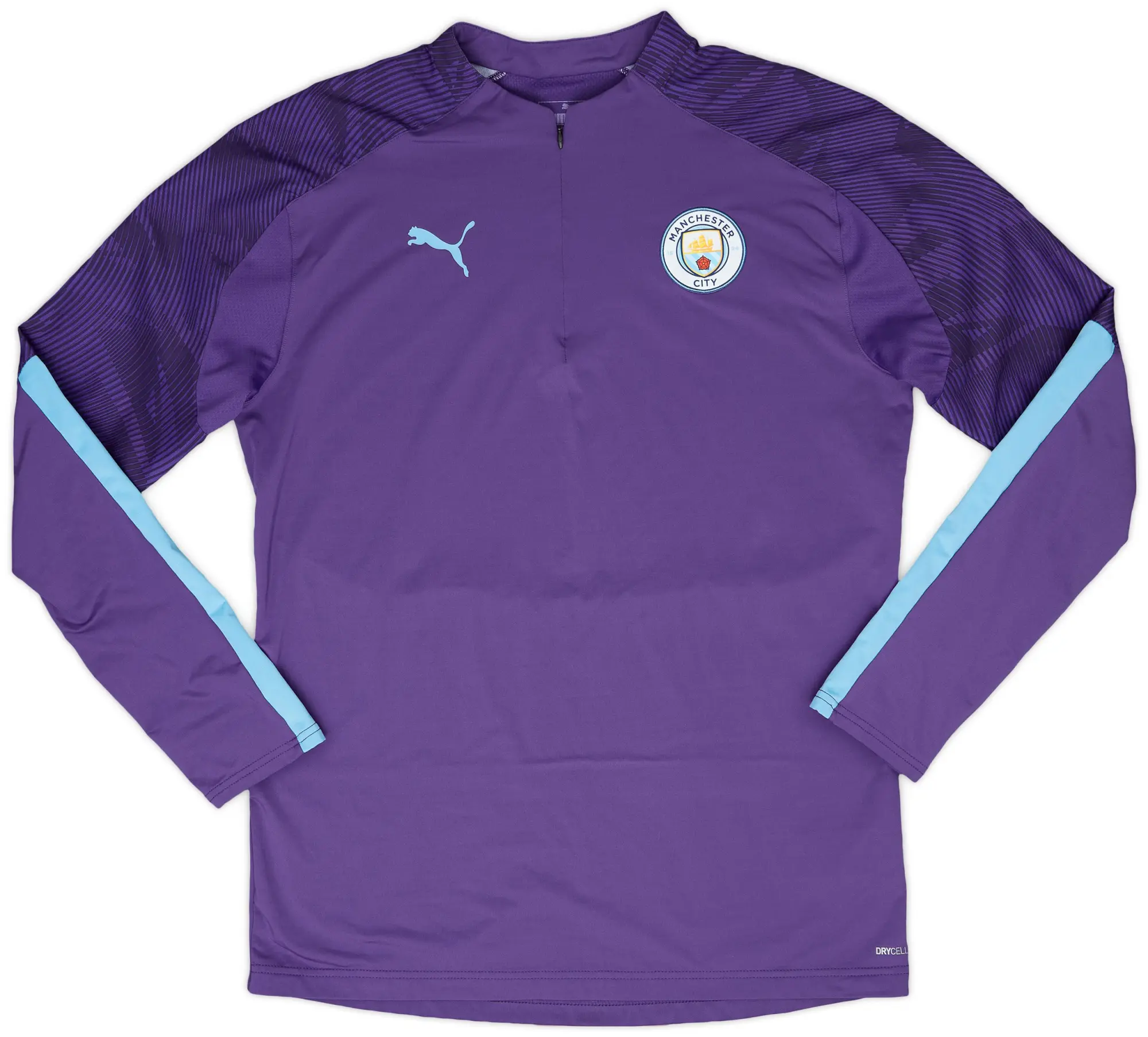 Puma 2019-20 Manchester City 1/4 Zip Drill Top - 10/10 - (L)