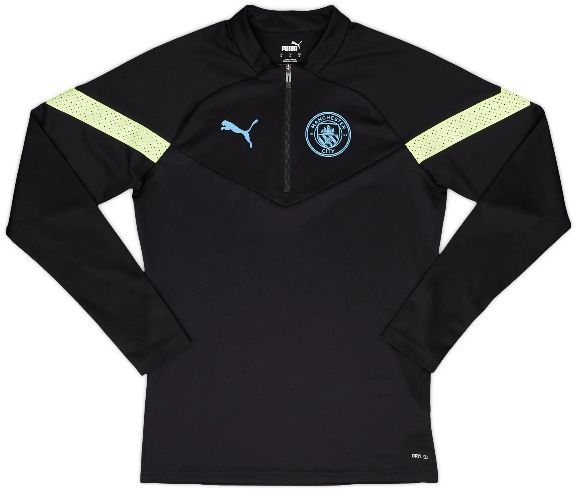 2022-23 Manchester City Puma 1/4 Zip Drill Top - 10/10 - (S)