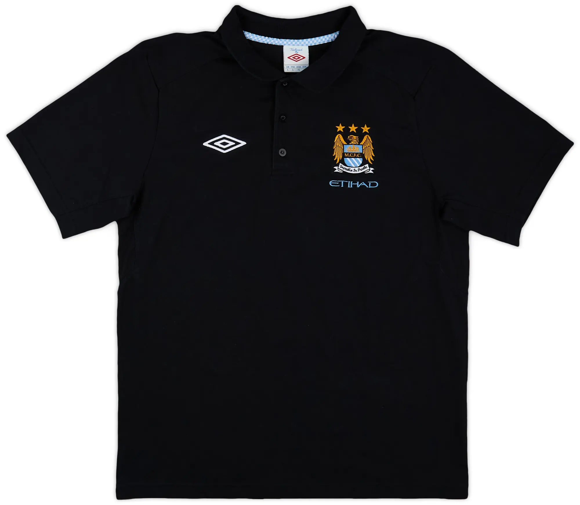 2011-12 Manchester City Umbro Polo Shirt - 9/10 - (L)