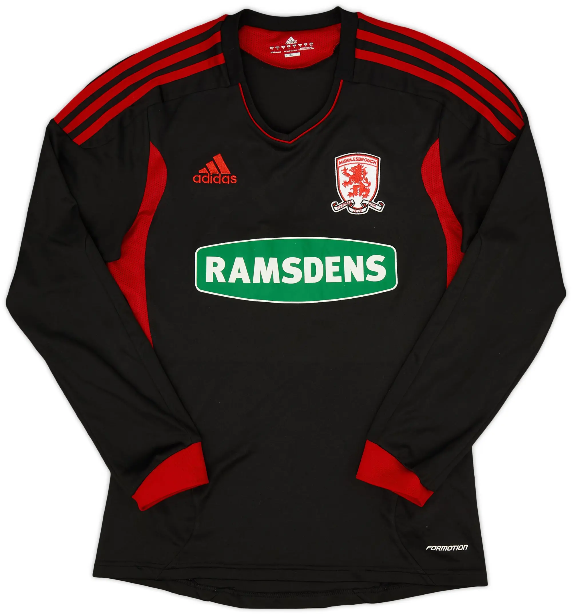 adidas 2011-12 Middlesbrough Away L/S Shirt - 7/10 - (S)