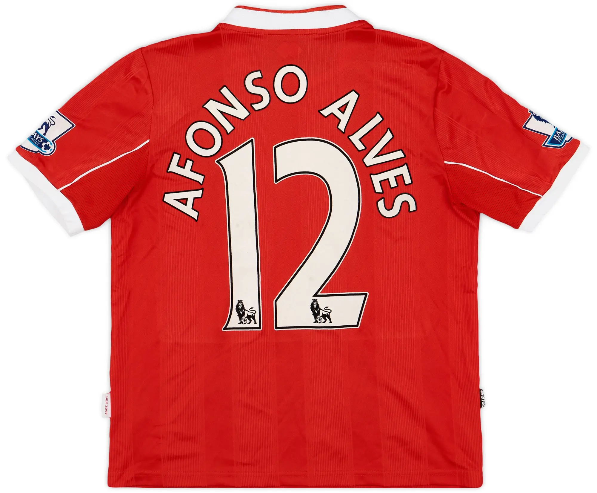 Errea 2007-08 Middlesbrough Home Shirt Afonso Alves #12 - 7/10 - (L)