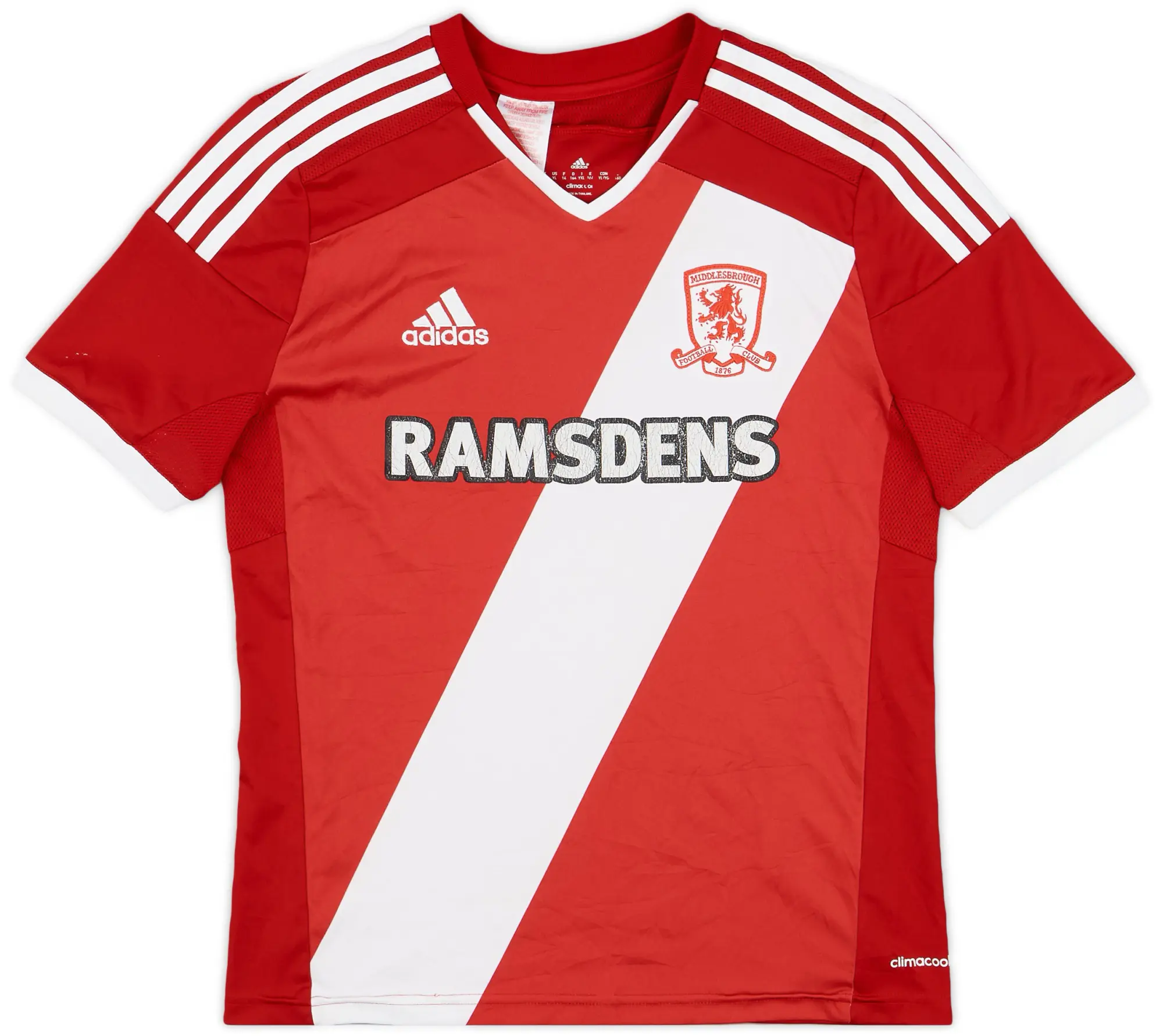 adidas 2014-15 Middlesbrough Home Shirt - 5/10 - (XL.Boys)