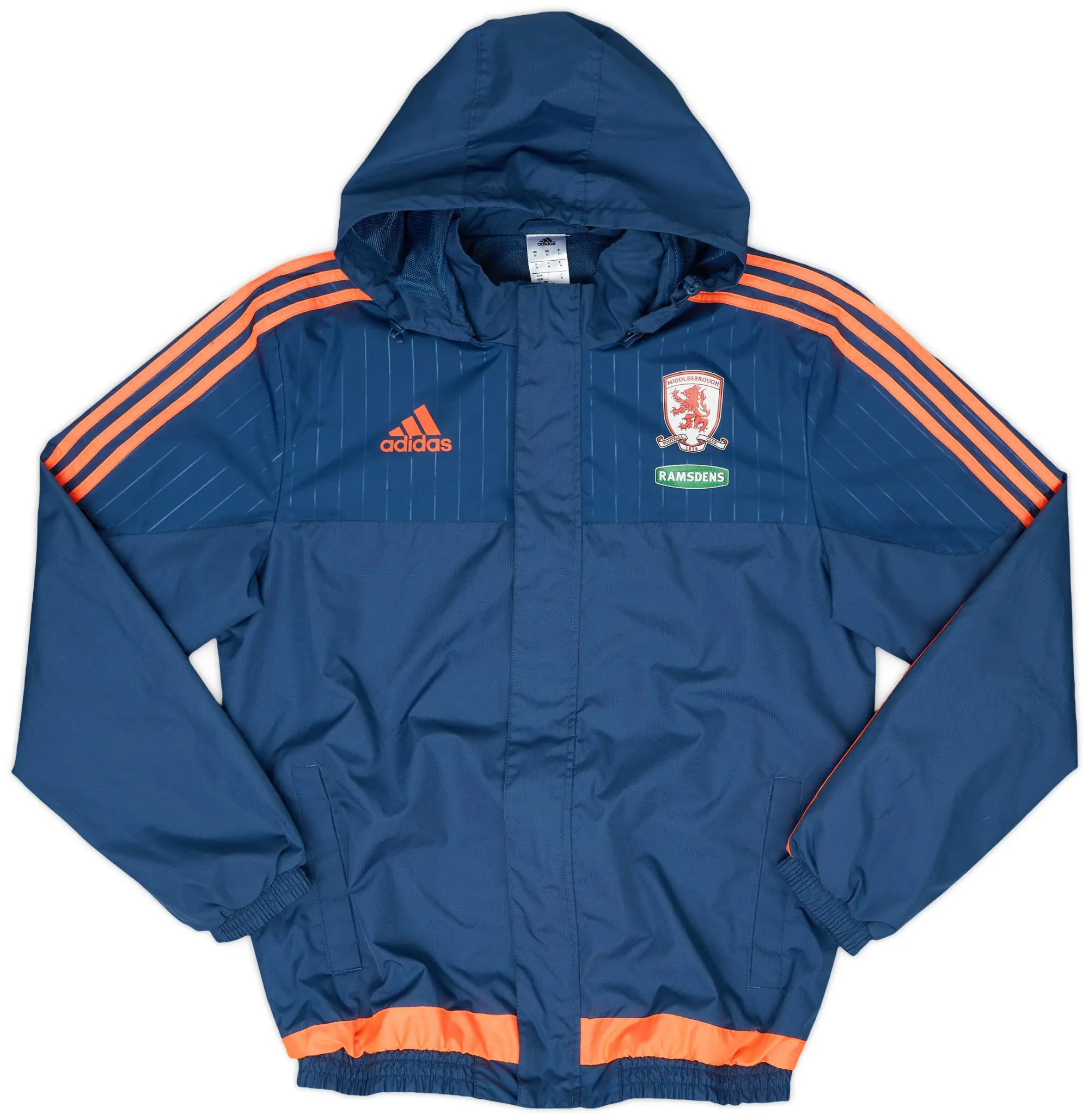 2015-16 Middlesbrough adidas Hooded Rain Jacket - 10/10 - (M)