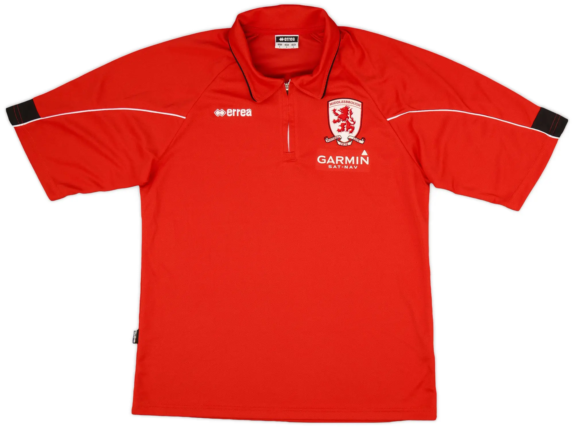 2007-08 Middlesbrough Errea 1/4 Zip Polo Shirt - 9/10 - (L)