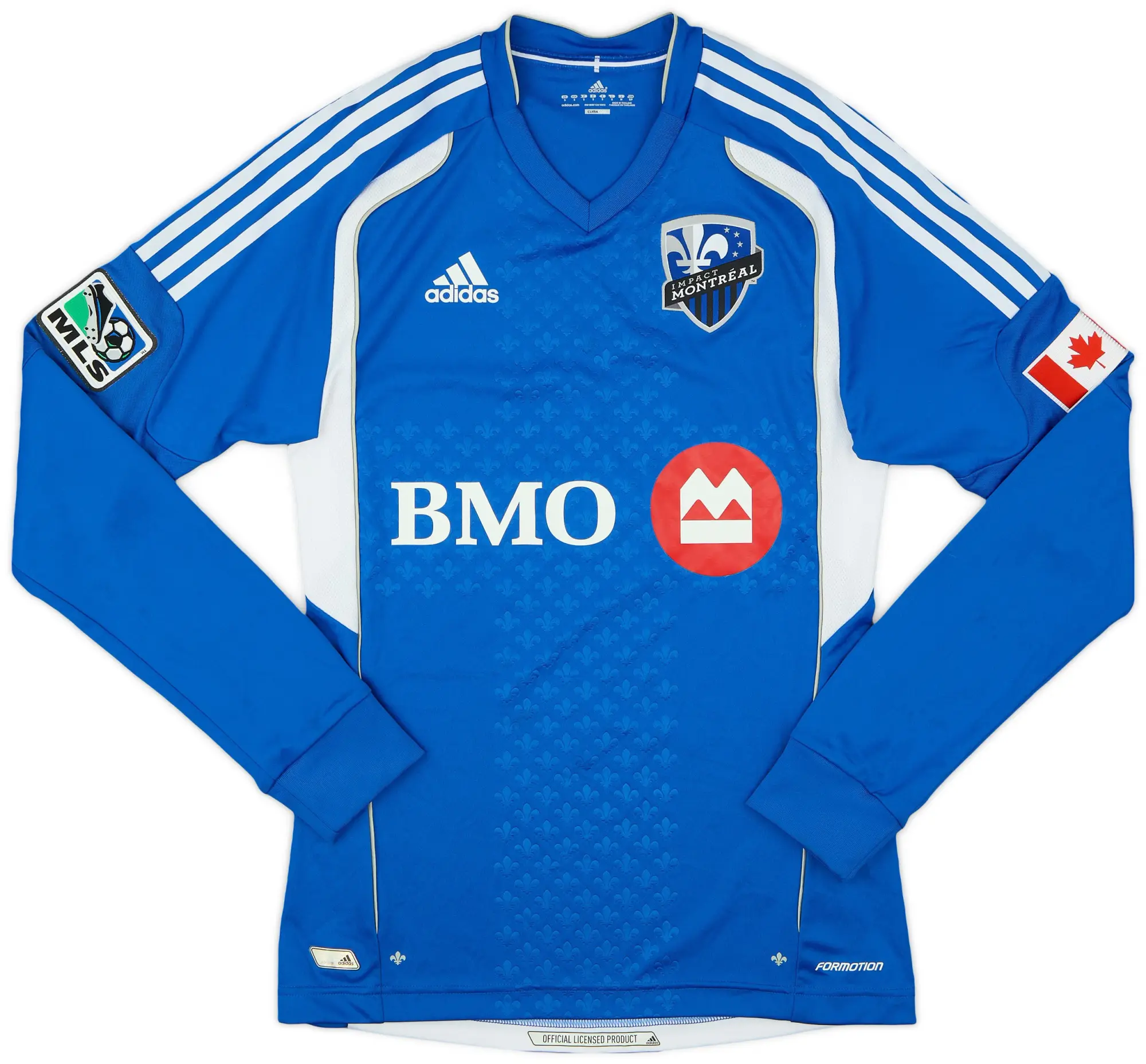 adidas 2012 Montreal Impact Authentic Home L/S Shirt - 9/10 - (S)