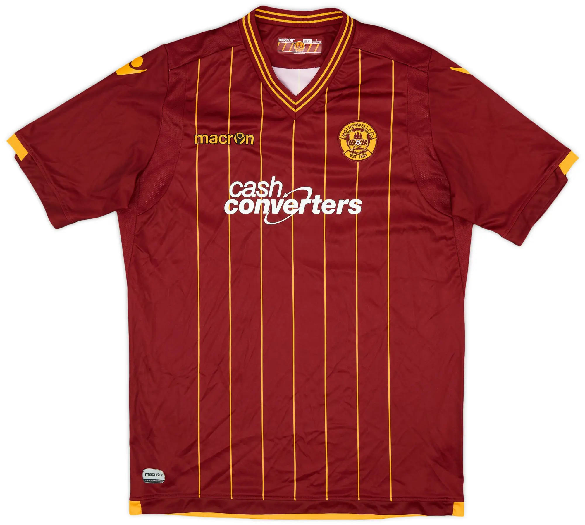 Macron 2015-16 Motherwell Away Shirt - 10/10 - (XL.Boys)