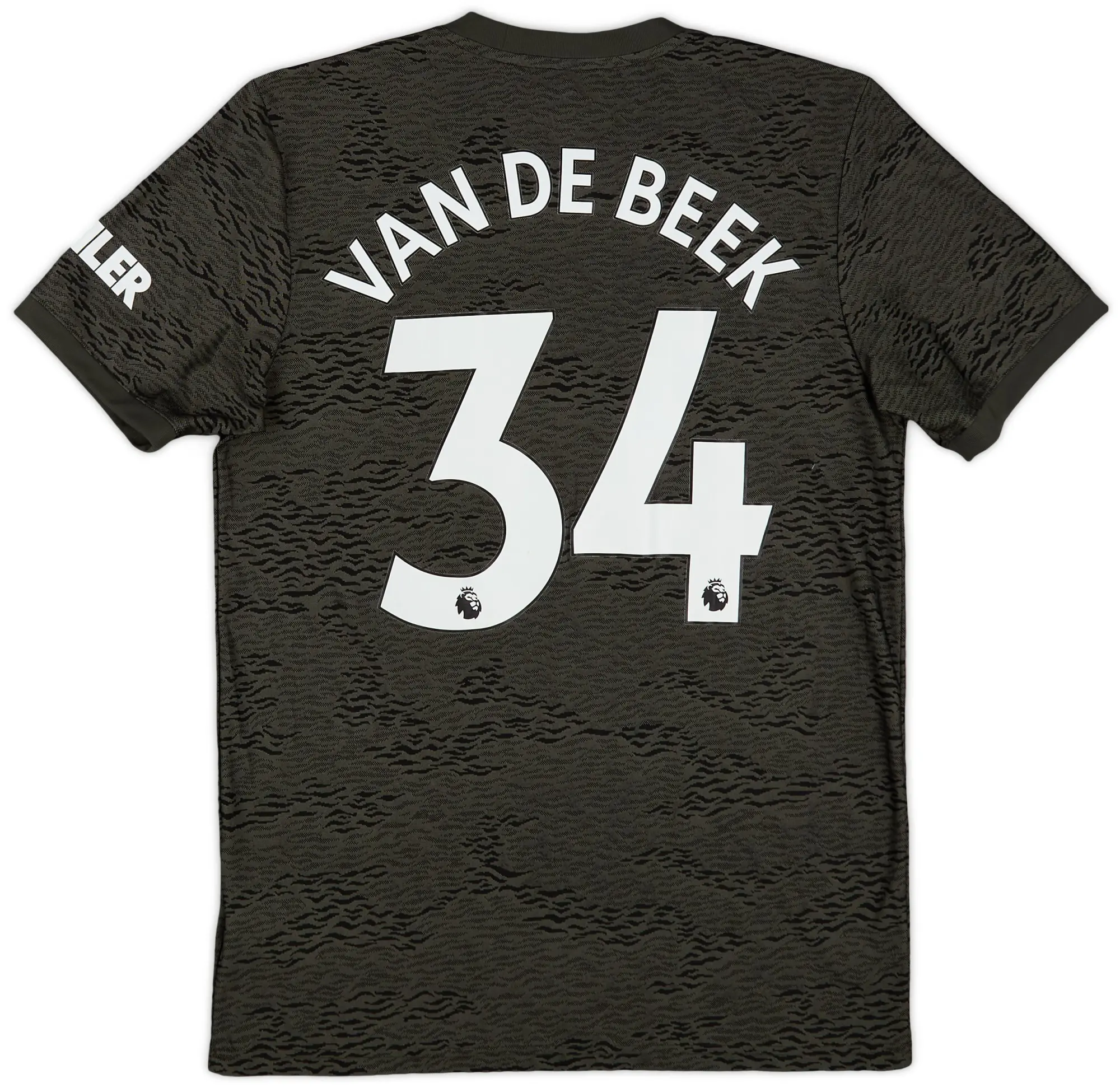 adidas 2020-21 Manchester United Away Shirt Van De Beek #34 - 9/10 - (M)