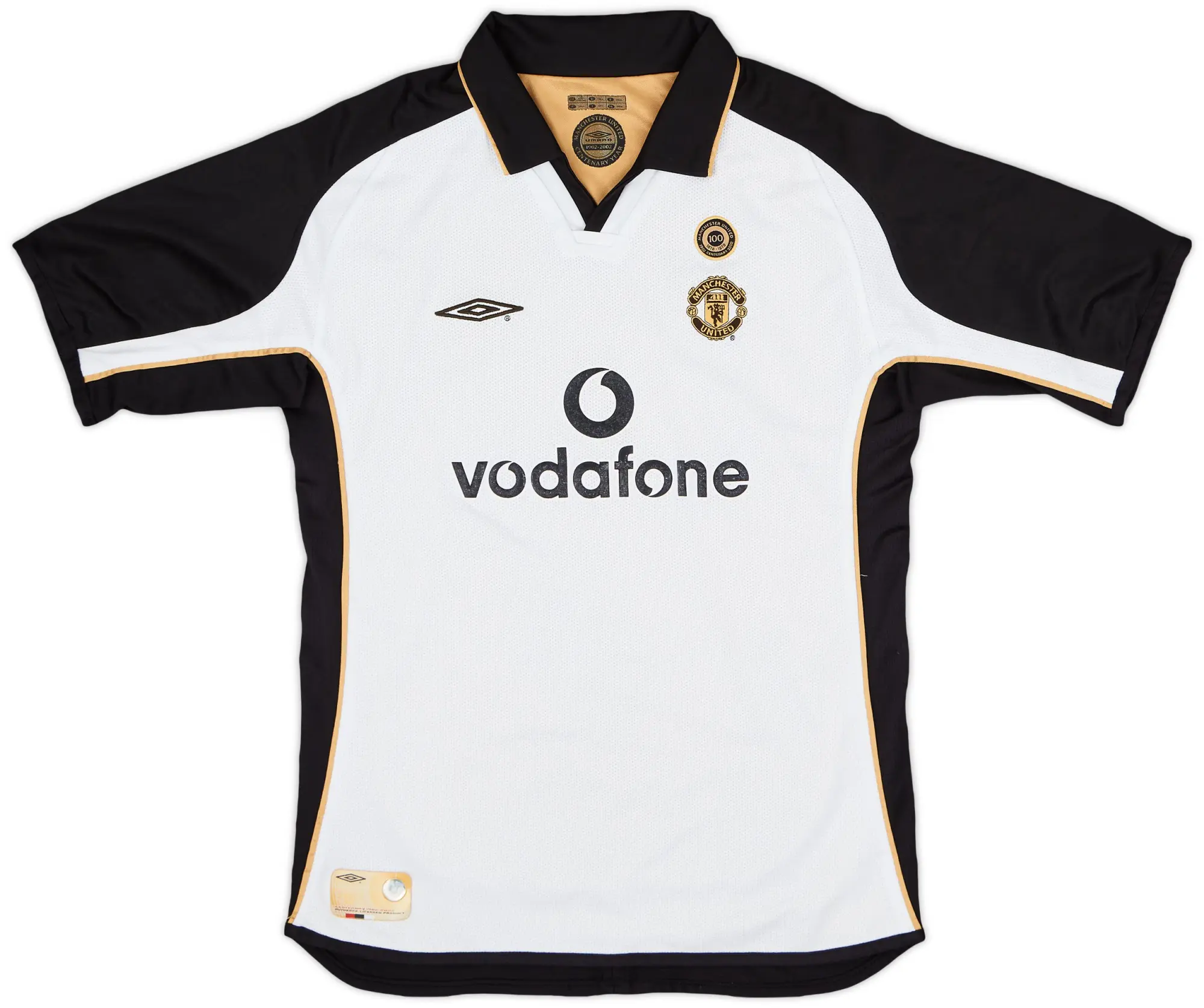 Umbro 2001-02 Manchester United Centenary Away/Third Shirt - 6/10 - (L.Boys)