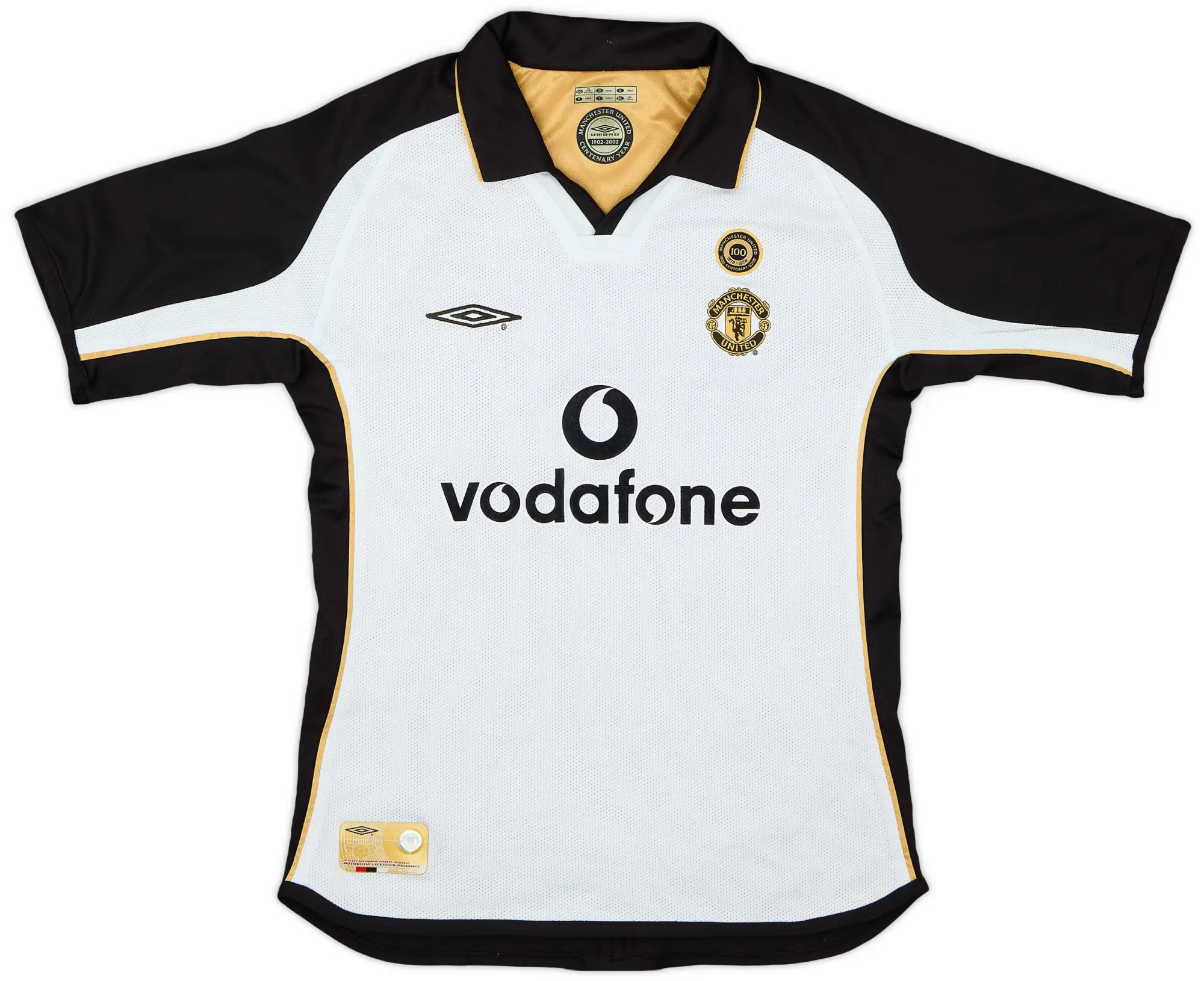 Umbro 2001-02 Manchester United Centenary Away/Third Shirt - 9/10 - (S.Boys)