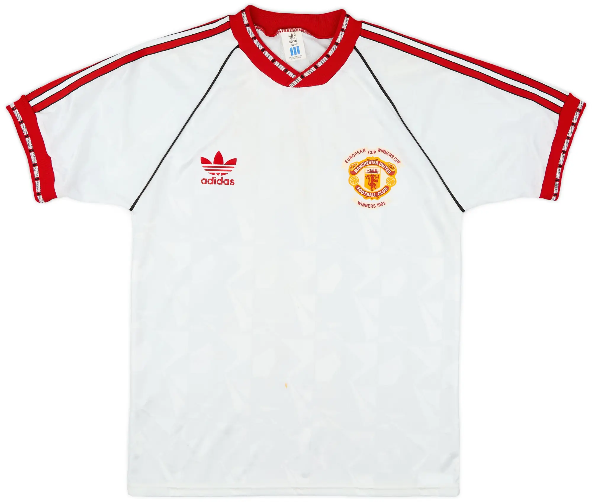 adidas 1991 Manchester United ECWC Shirt - 7/10 - (M)