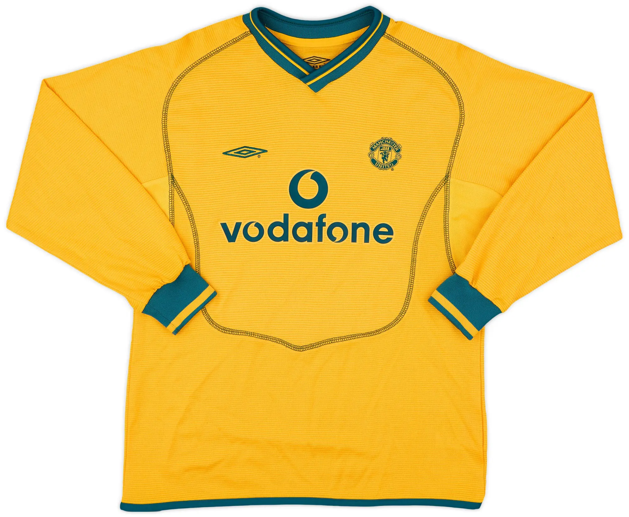 Umbro 2000-02 Manchester United GK Shirt - 9/10 - (L.Boys)