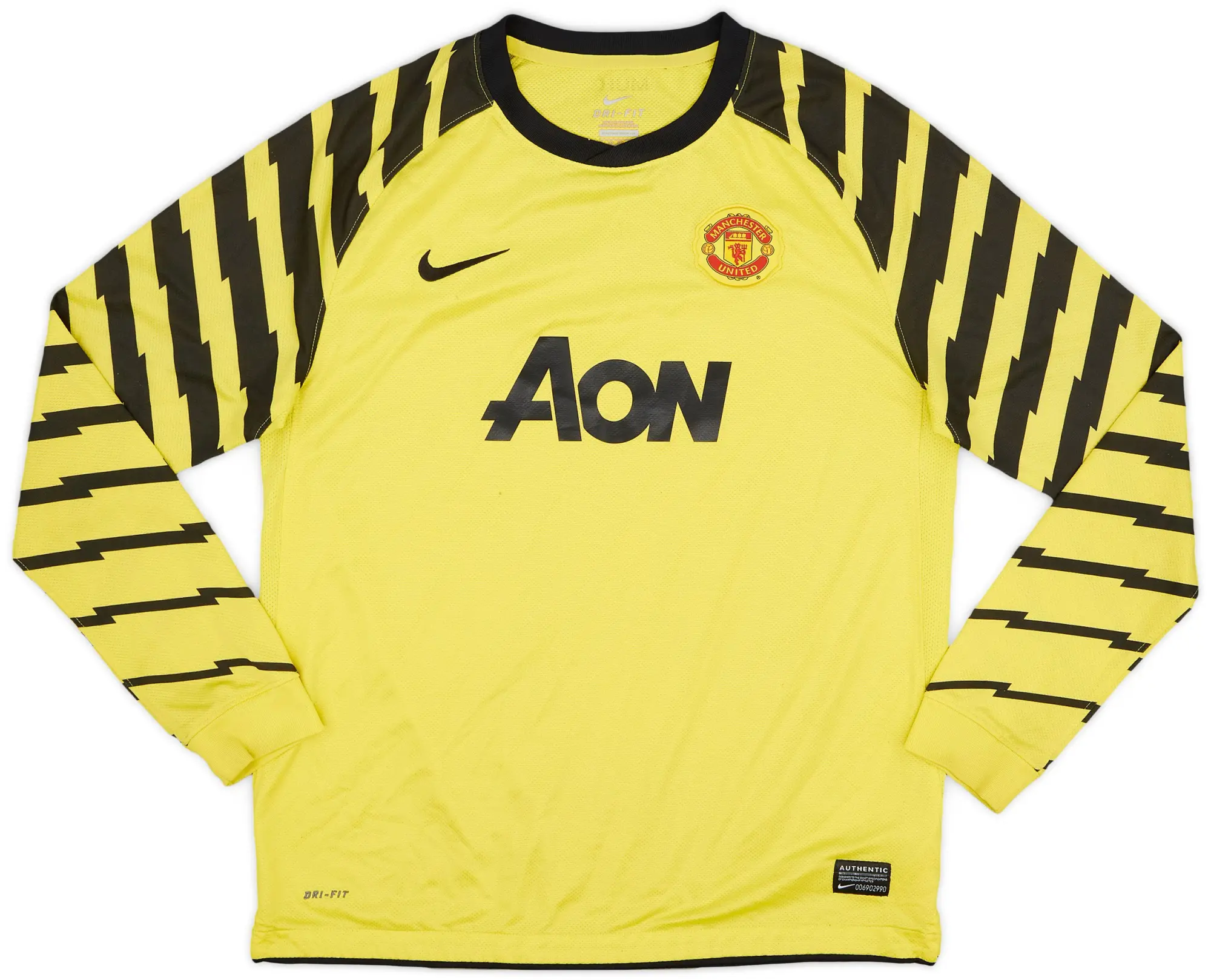 Nike 2010-11 Manchester United Yellow GK Shirt - 6/10 - (XL.Boys)