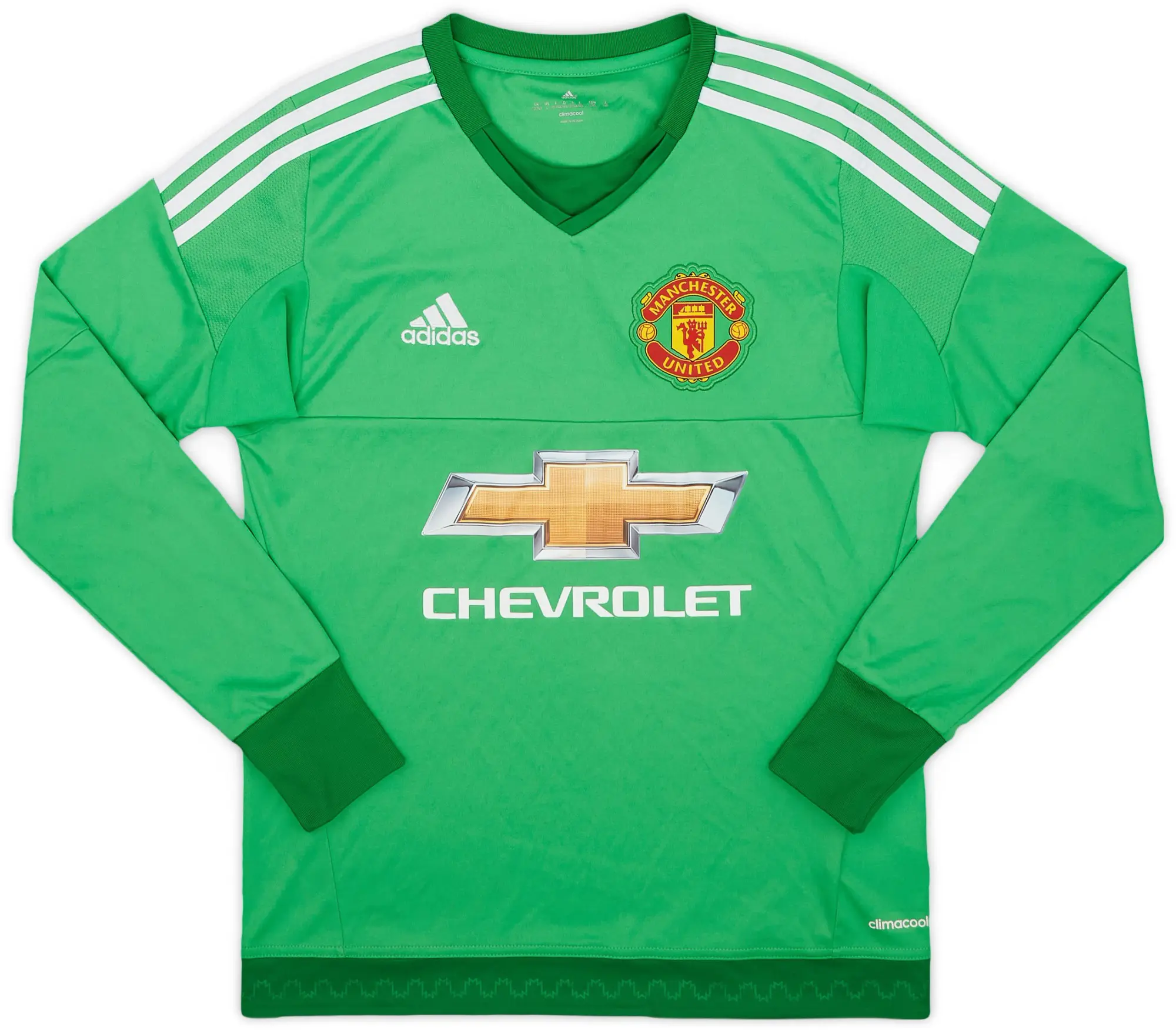 adidas 2015-16 Manchester United GK Shirt - 8/10 - (L.Boys)