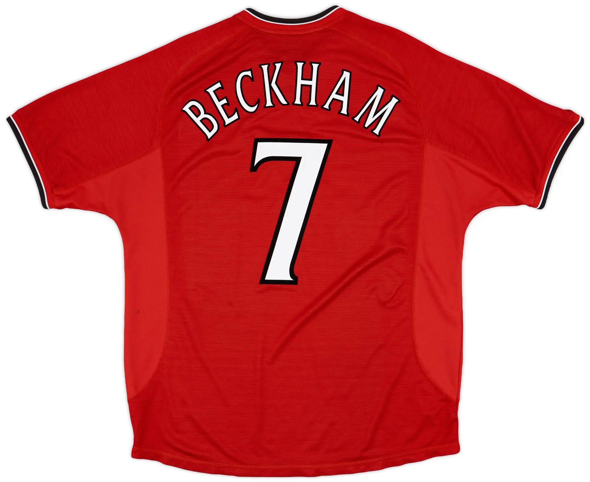 Umbro 2000-02 Manchester United Home Shirt Beckham #7 - 5/10 - (XL)