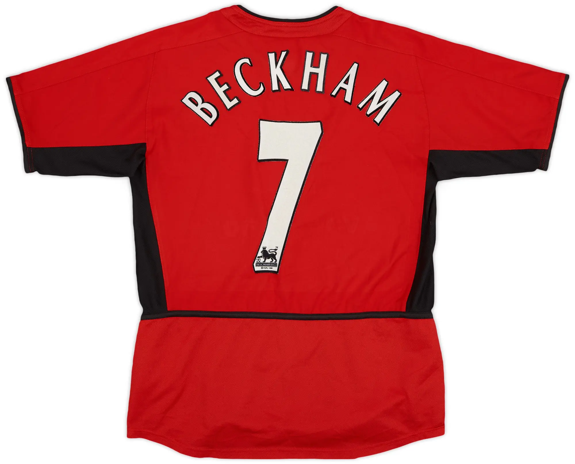 Nike 2002-04 Manchester United Home Shirt Beckham #7 - 8/10 - (XL.Boys)
