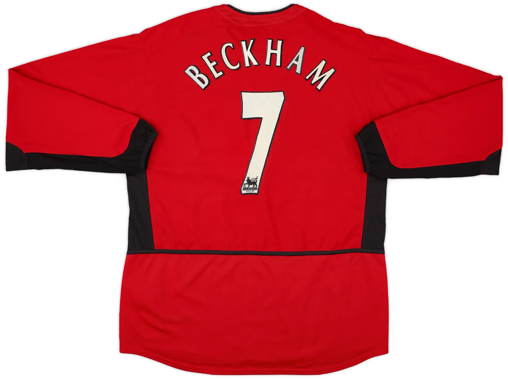 Nike 2002-04 Manchester United Home Shirt Beckham #7 - 8/10 - (XL.Boys)