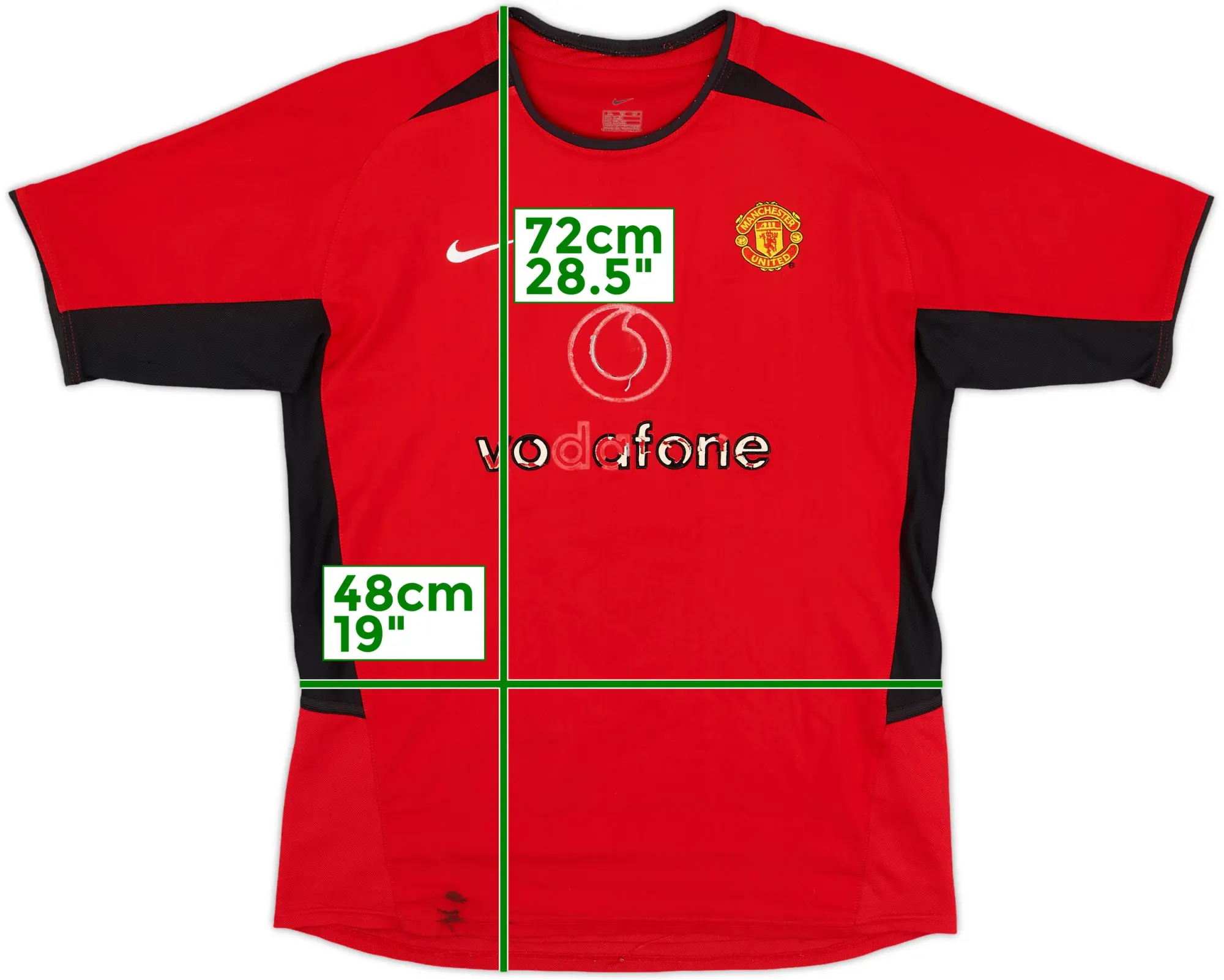 Nike Manchester United Mens SS Home Shirt 2002/04