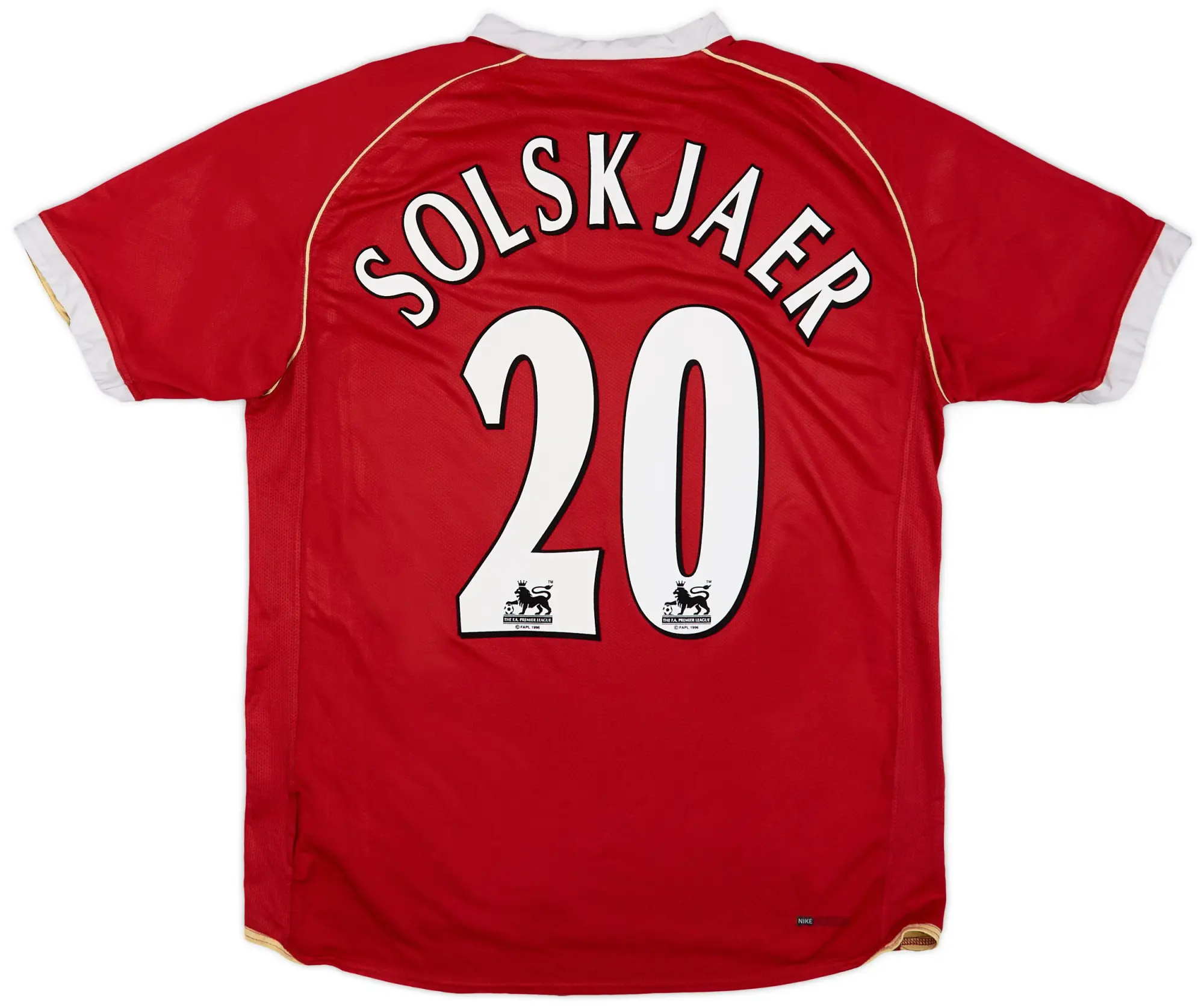 Nike 2006-07 Manchester United Home Shirt Solskjaer #20 - 5/10 - (L)