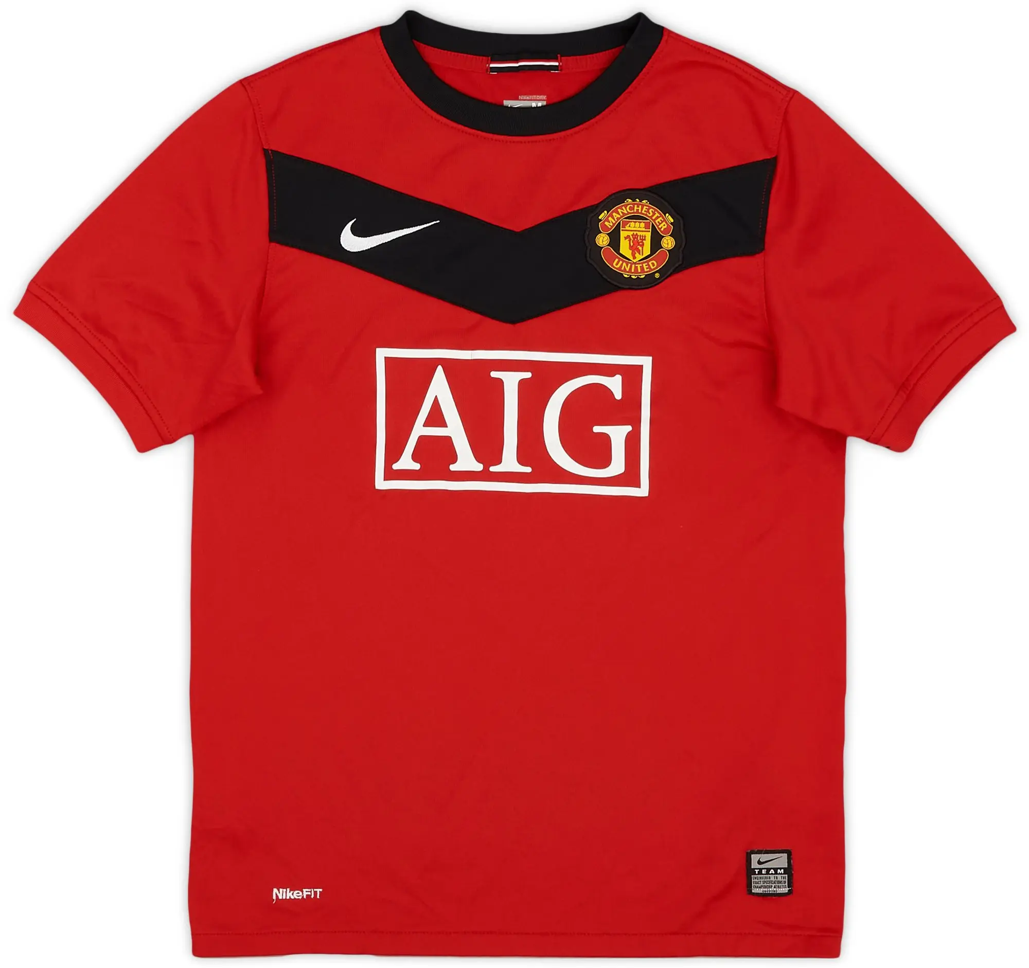 Nike 2009-10 Manchester United Home Shirt - 8/10 - (M.Boys)