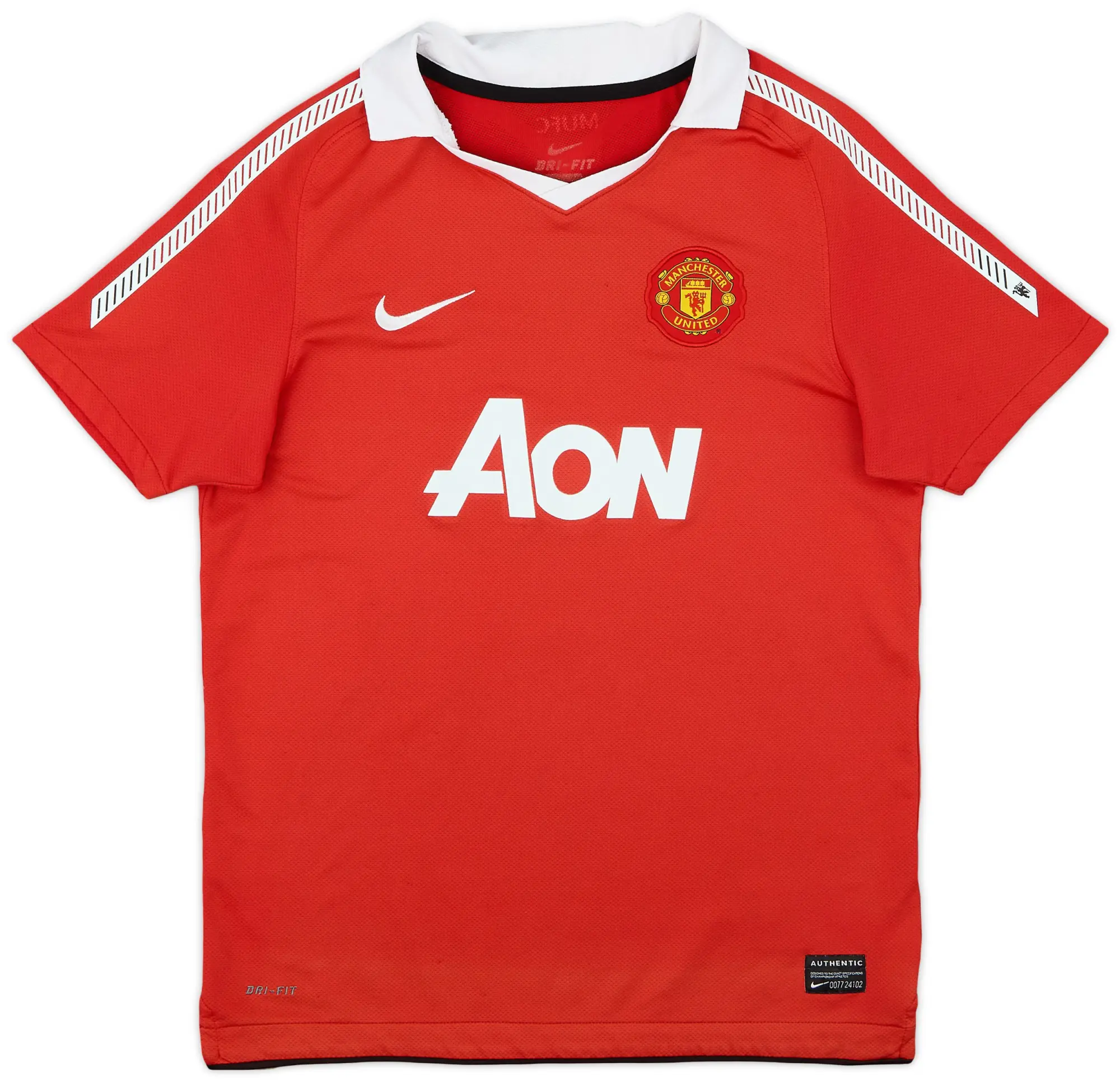 Nike 2010-11 Manchester United Home Shirt - 7/10 - (L.Boys)