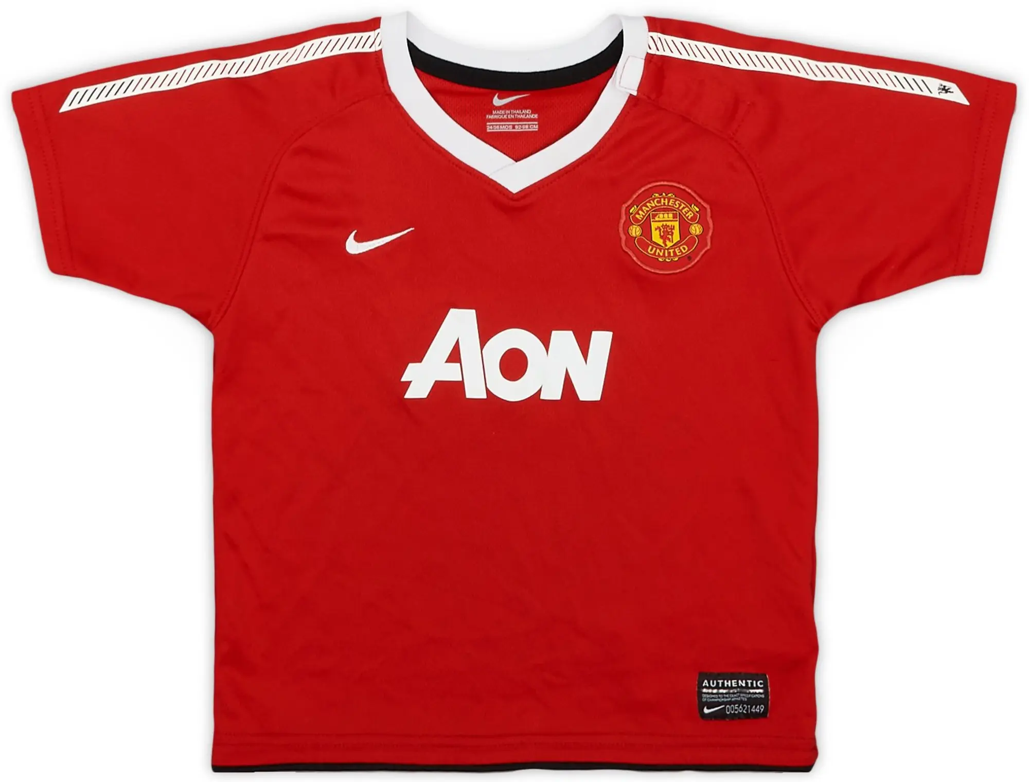 Nike 2010-11 Manchester United Home Shirt - 8/10 - (2-3 Years)