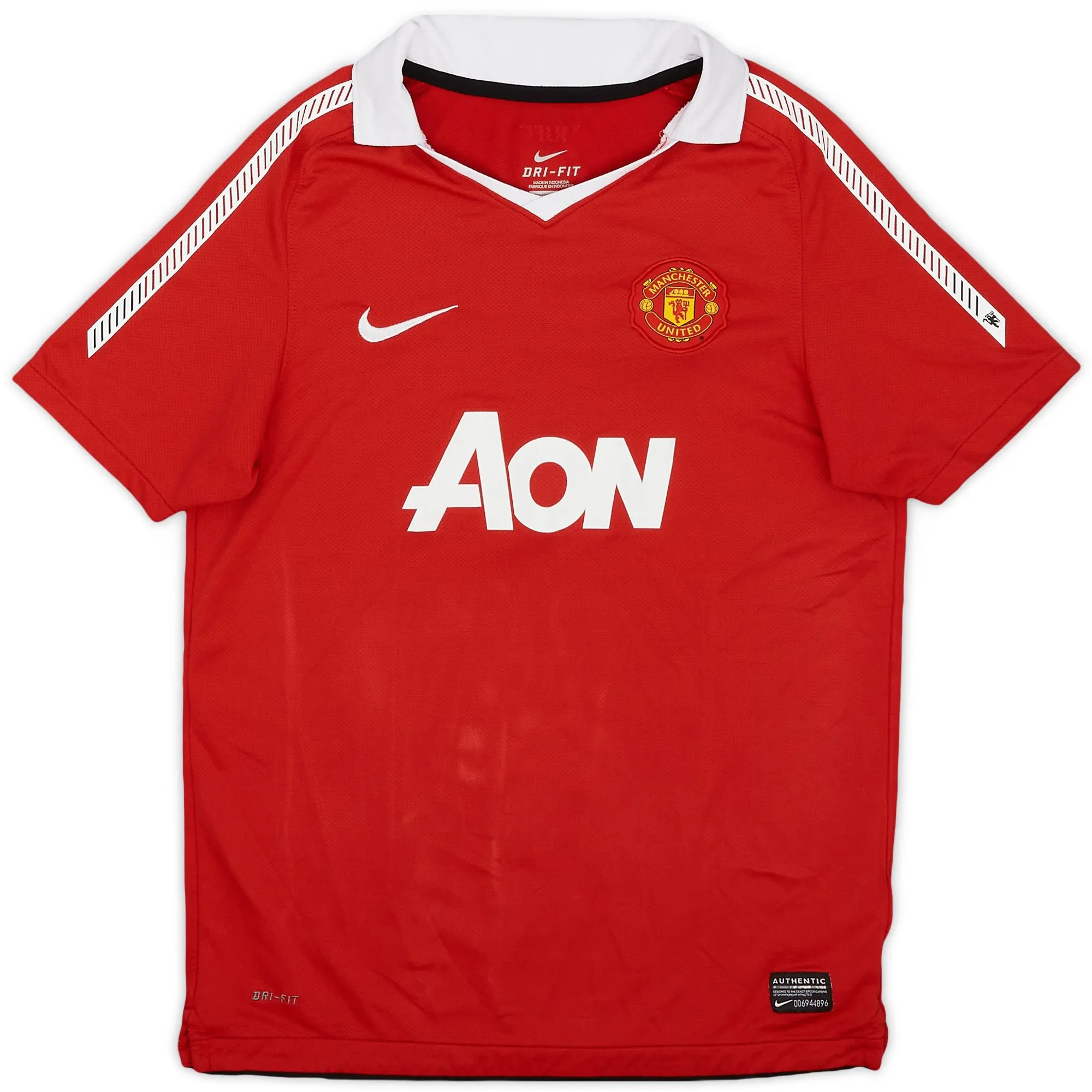 Nike 2010-11 Manchester United Home Shirt - 9/10 - (L.Boys)