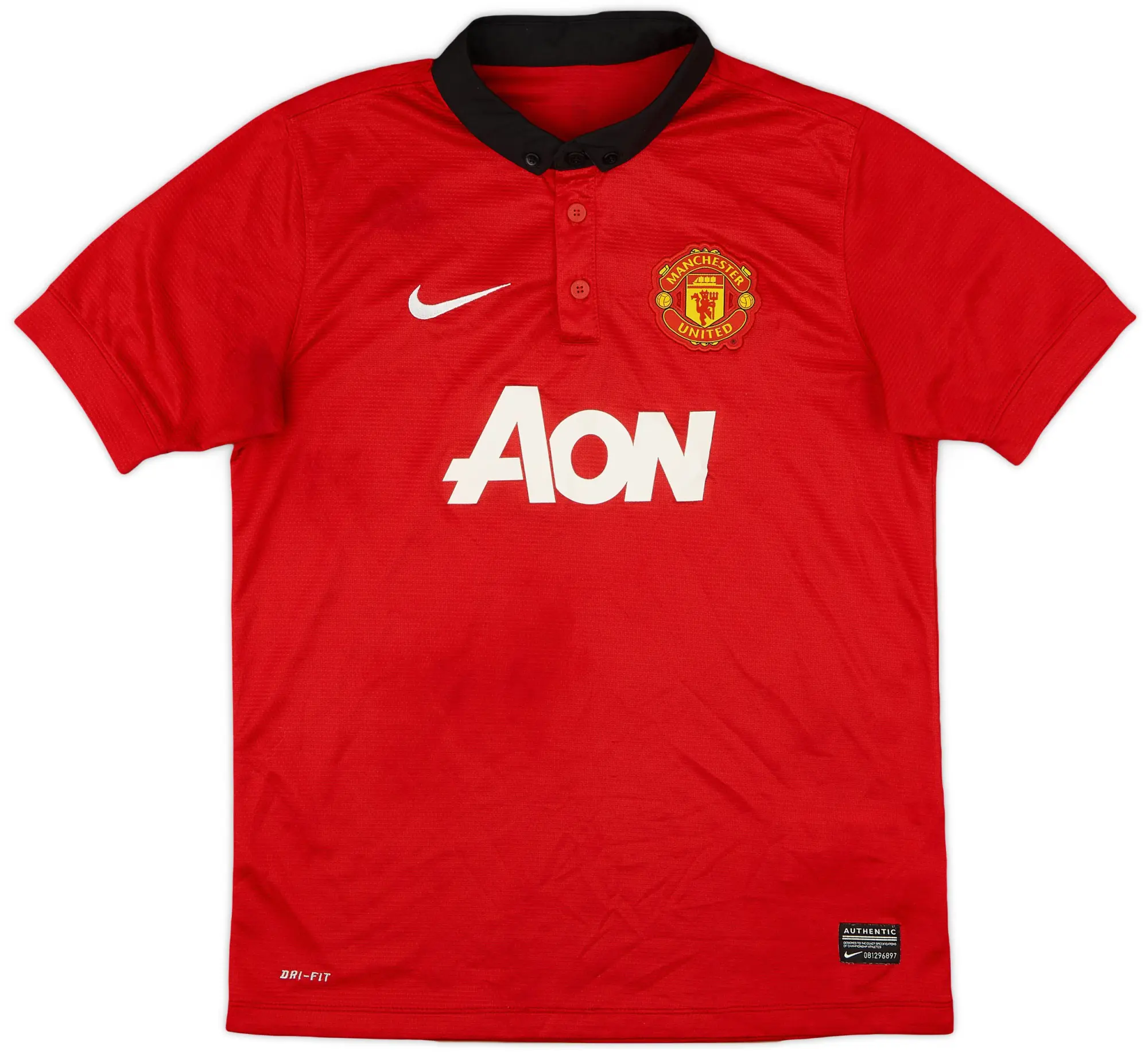 Nike 2013-14 Manchester United Home Shirt - 7/10 - (L.Boys)