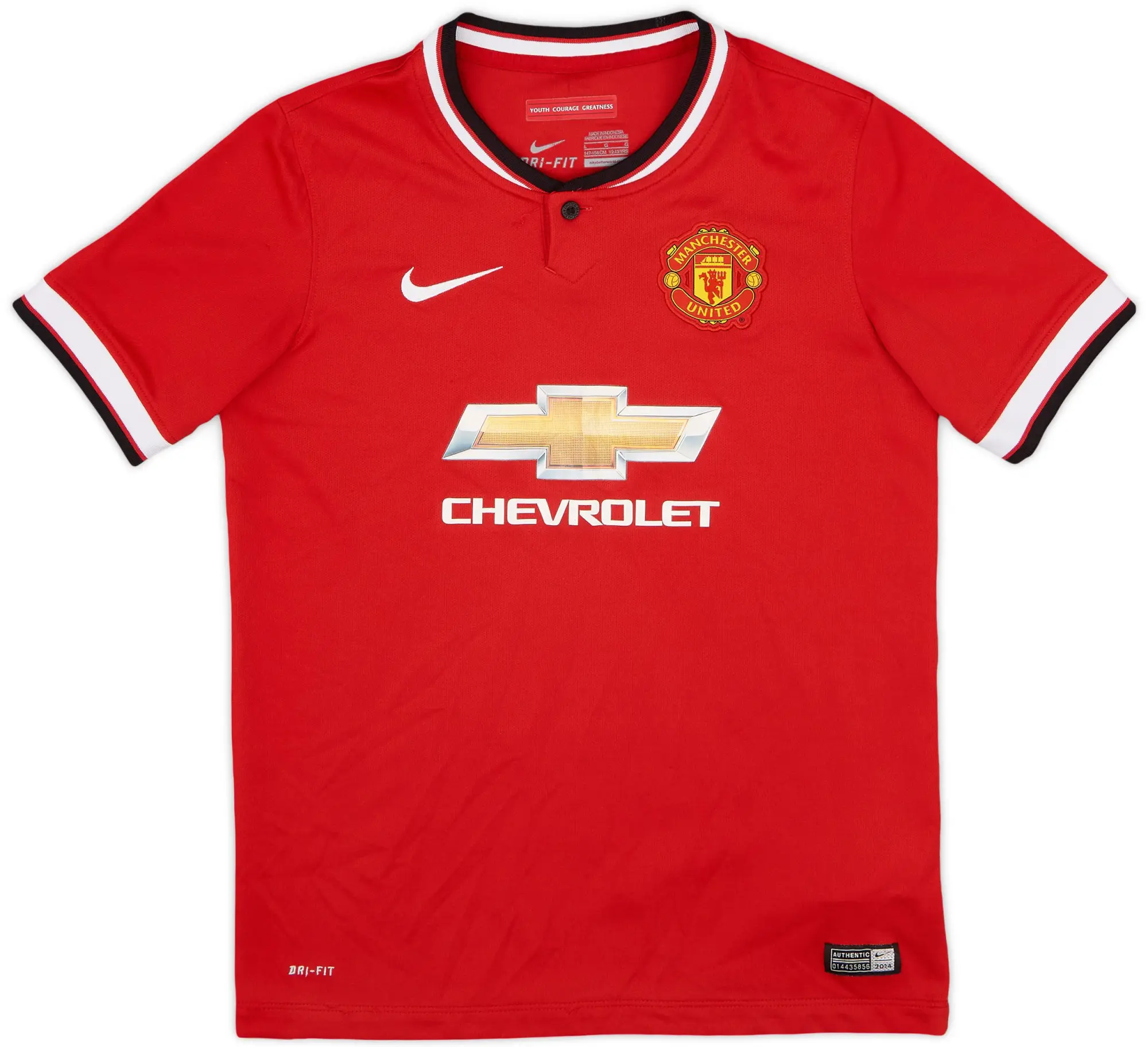 Nike 2014-15 Manchester United Home Shirt - 7/10 - (L.Boys)