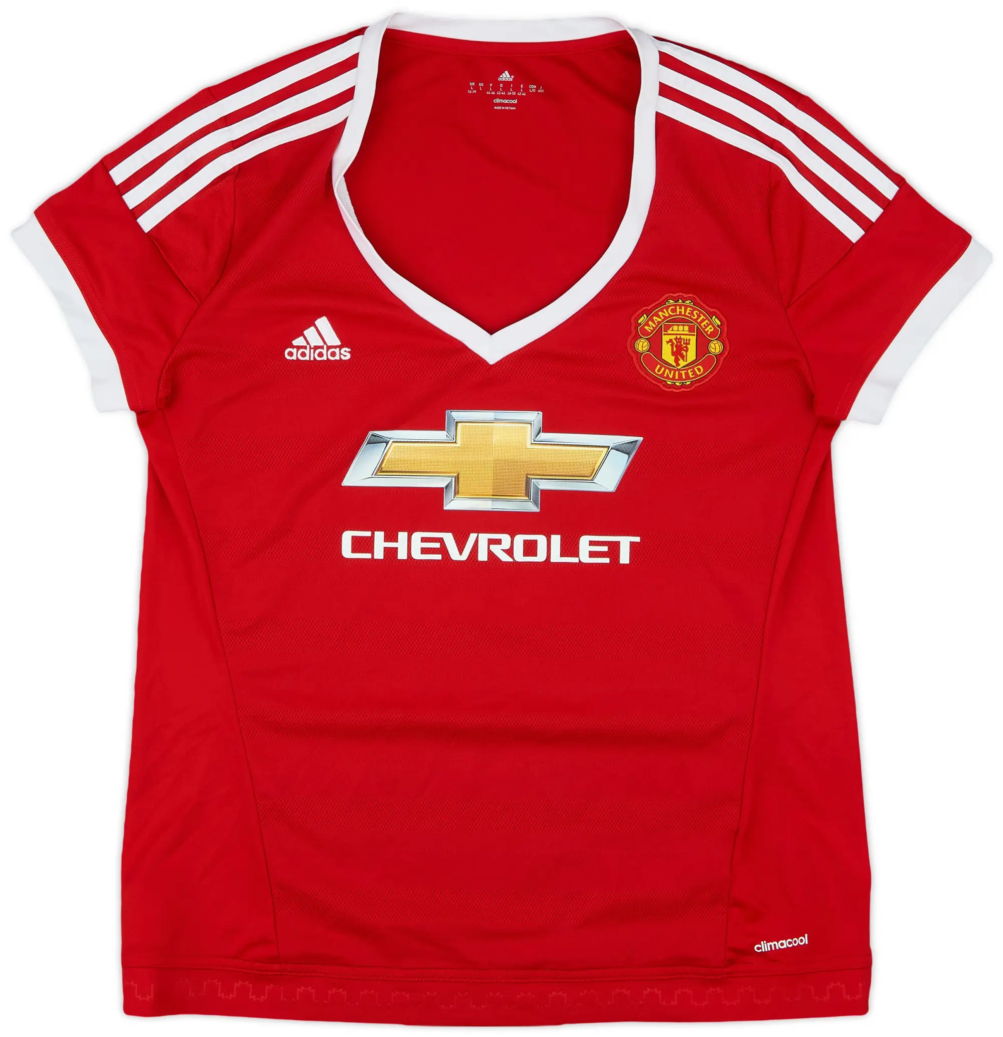 adidas 2015-16 Manchester United Home Shirt - 8/10 - (Women's L)