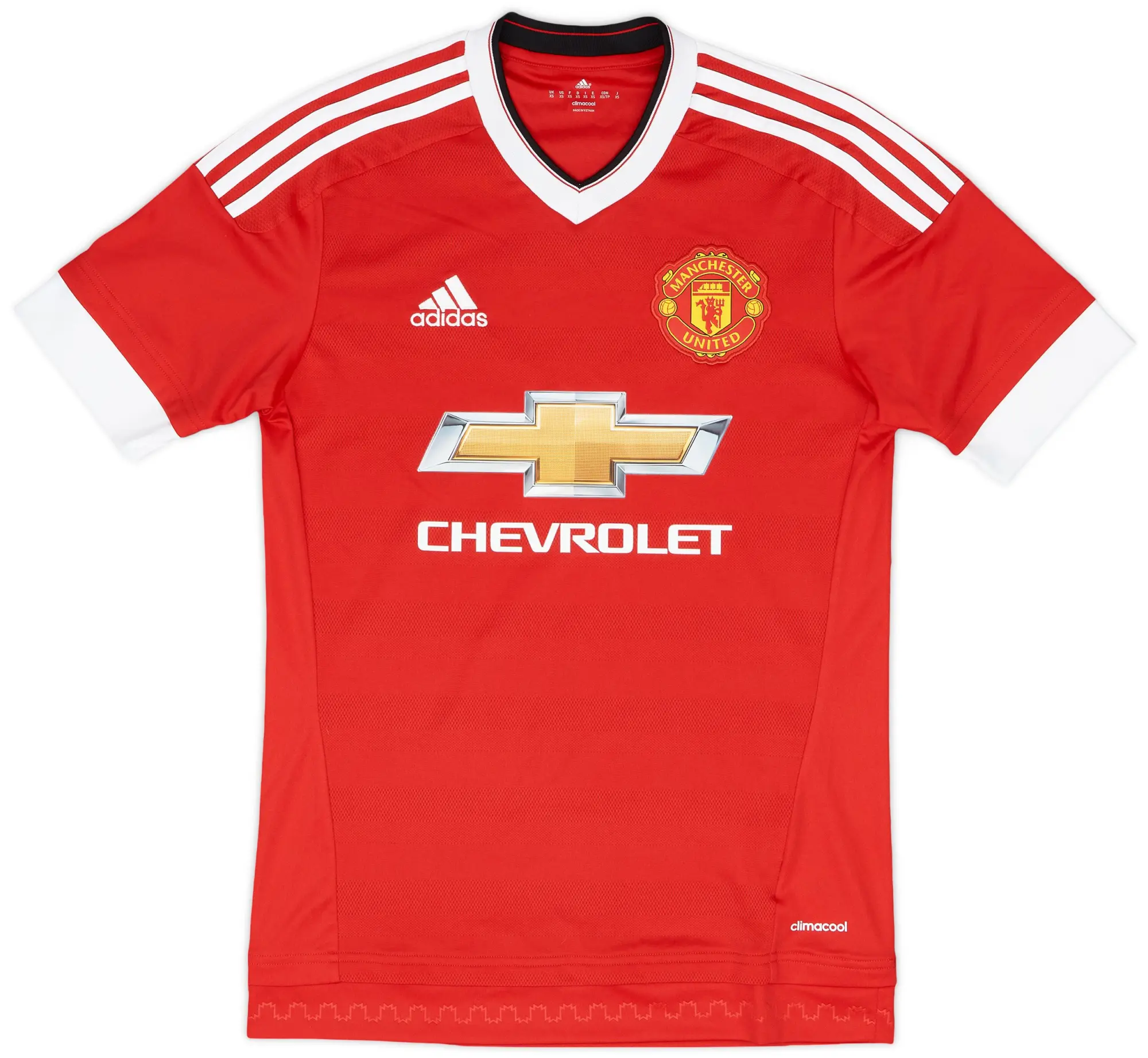adidas 2015-16 Manchester United Home Shirt - 8/10 - (XS)