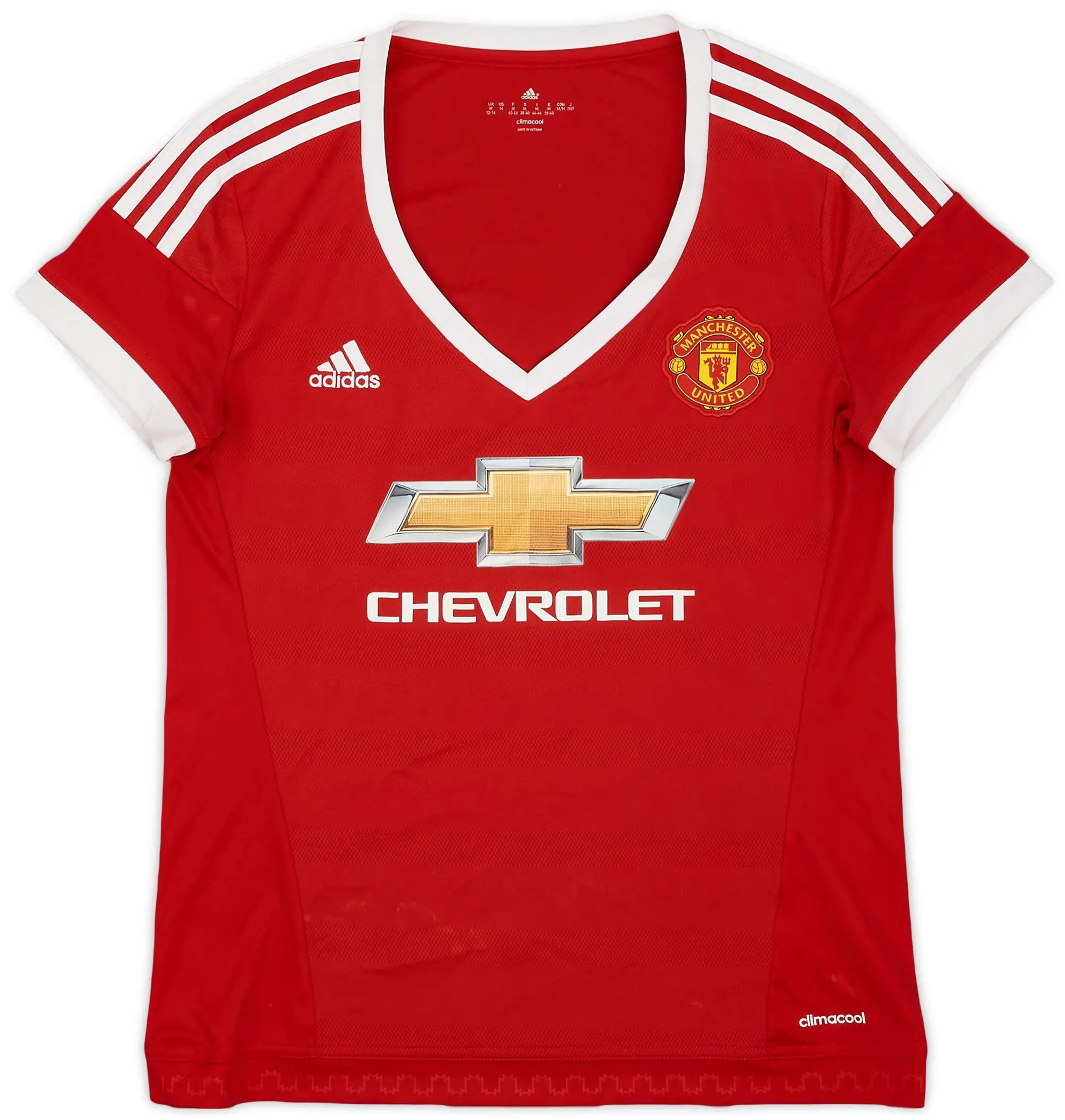 adidas 2015-16 Manchester United Home Shirt - 8/10 - (Women's M)