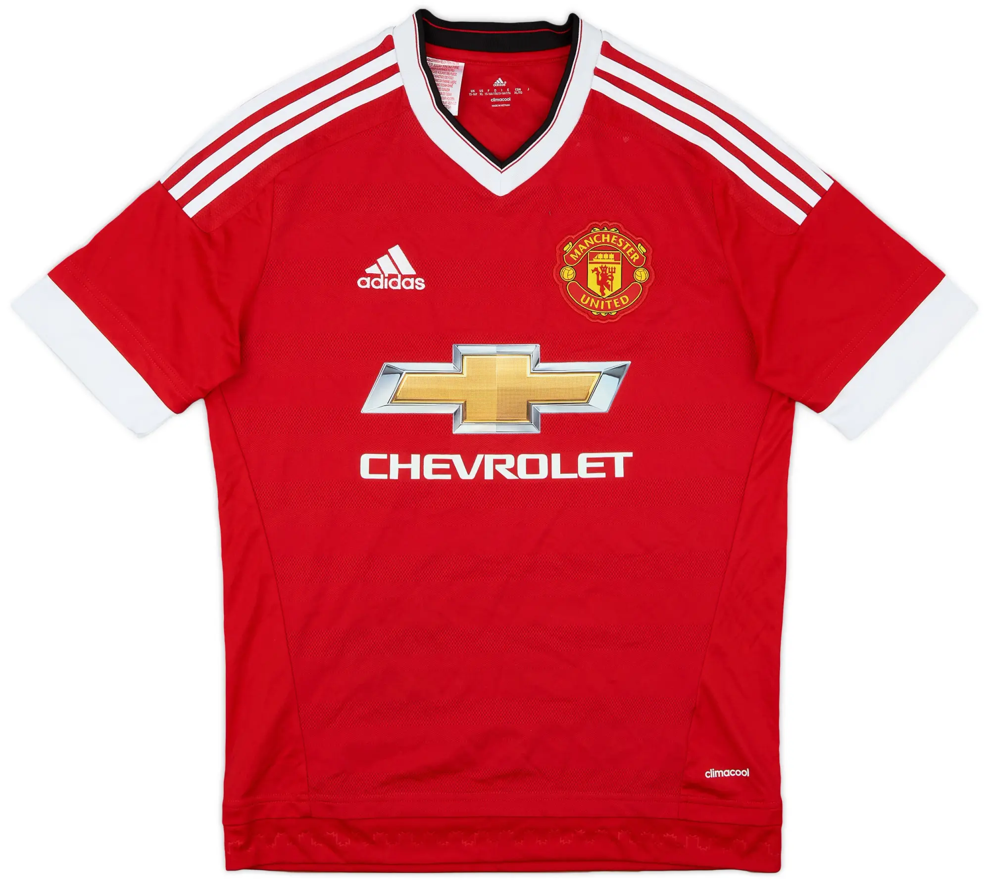 adidas 2015-16 Manchester United Home Shirt - 9/10 - (XL.Boys)
