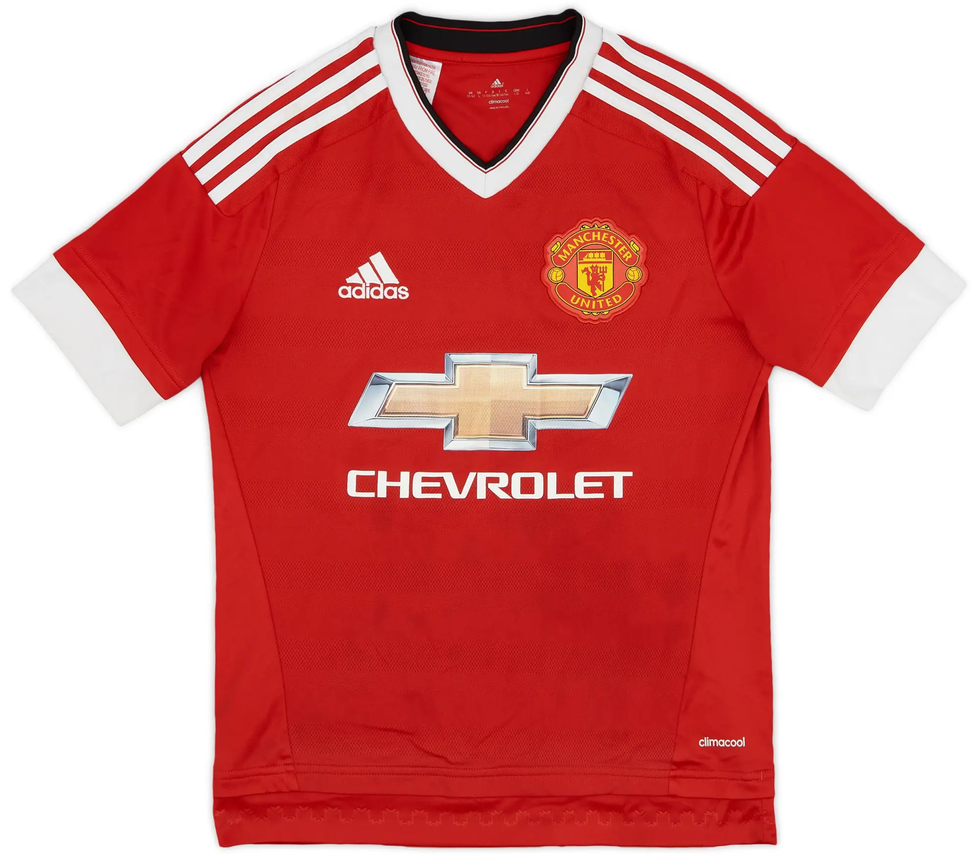 adidas 2015-16 Manchester United Home Shirt - 8/10 - (L.Boys)