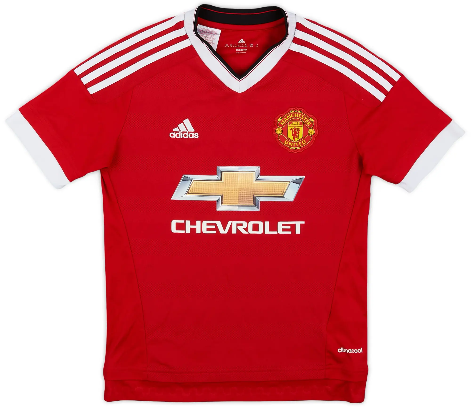 adidas 2015-16 Manchester United Home Shirt - 7/10 - (M.Boys)