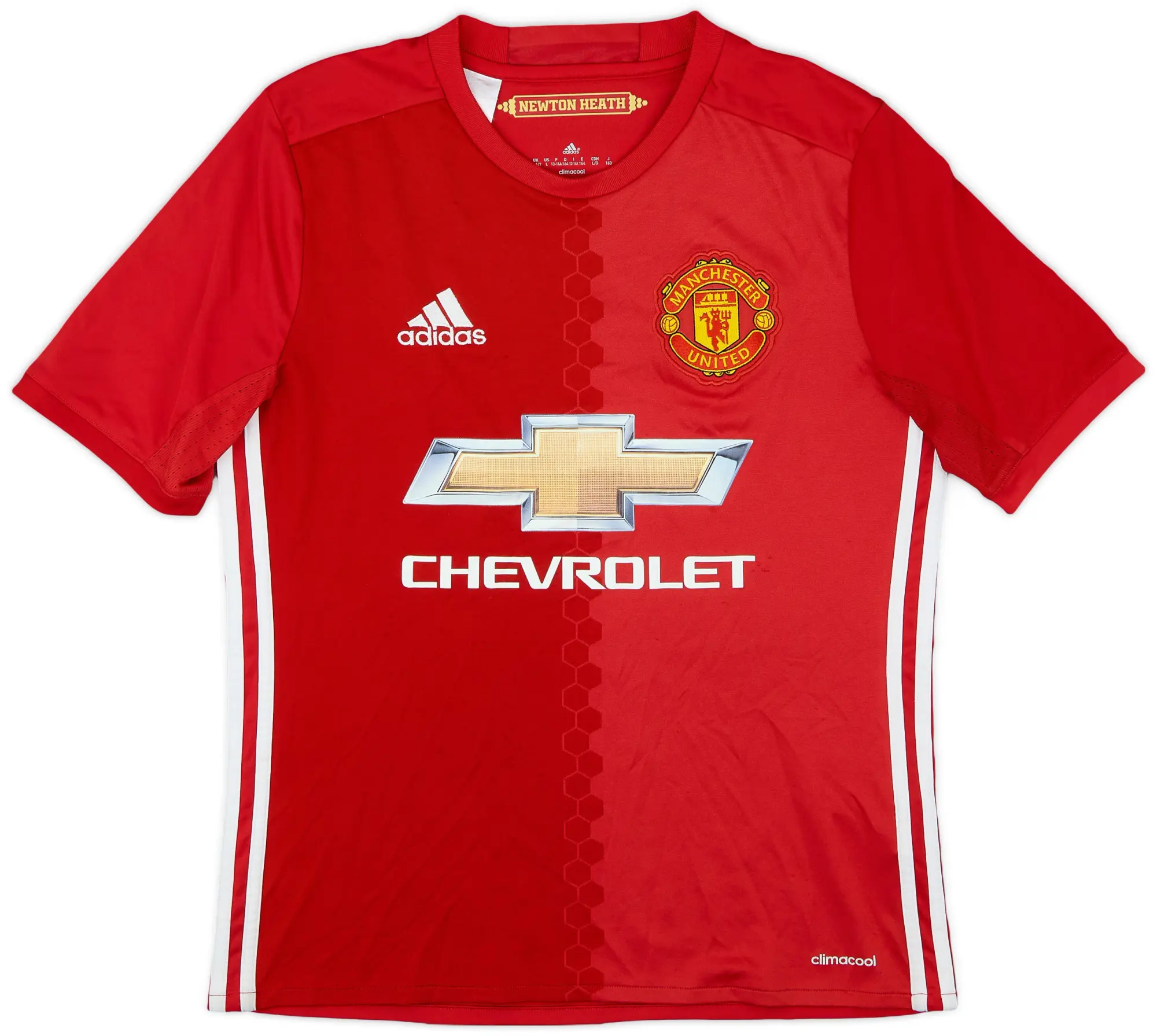 adidas 2016-17 Manchester United Home Shirt - 8/10 - (L.Boys)