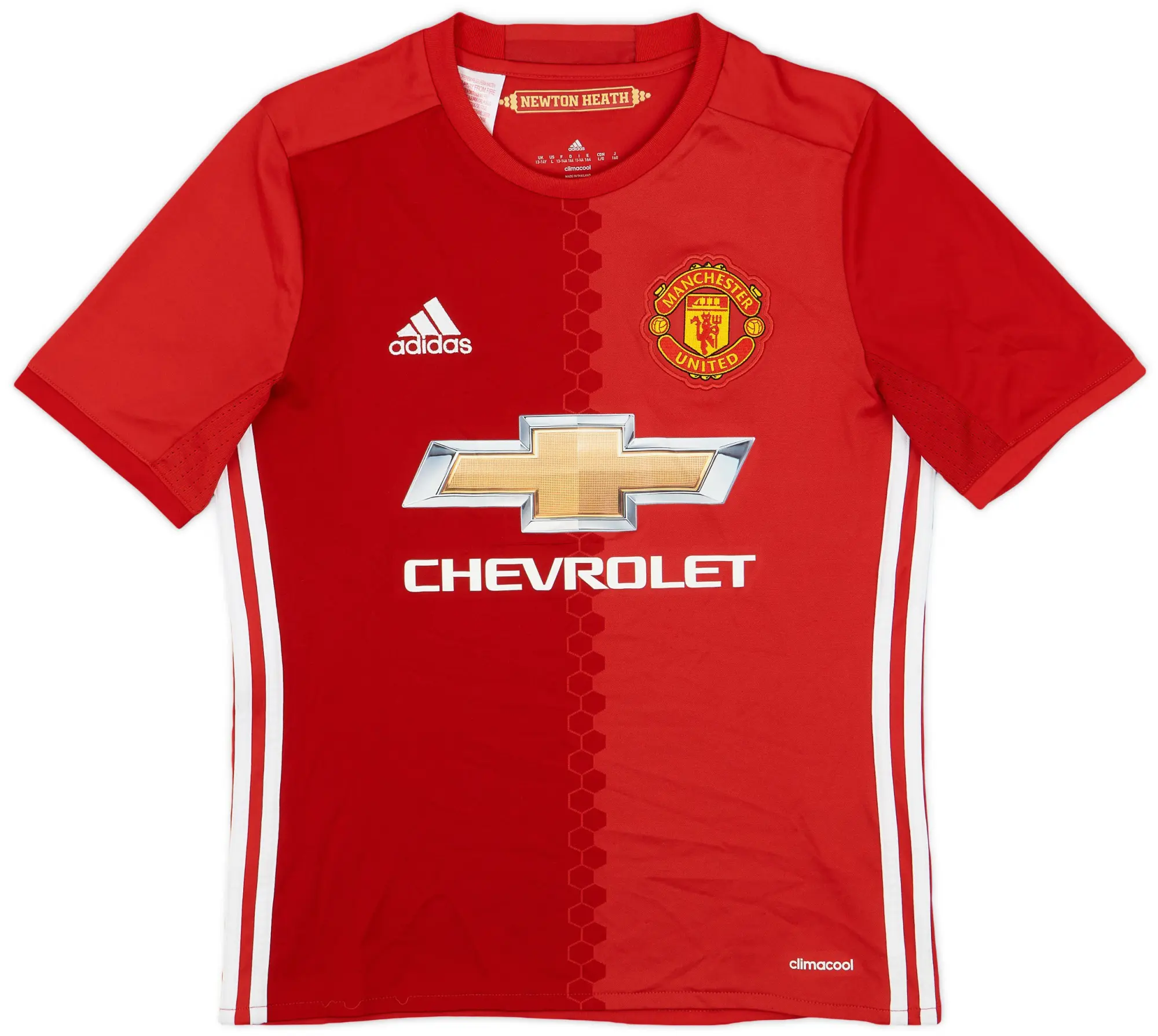 adidas 2016-17 Manchester United Home Shirt - 8/10 - (L.Boys)