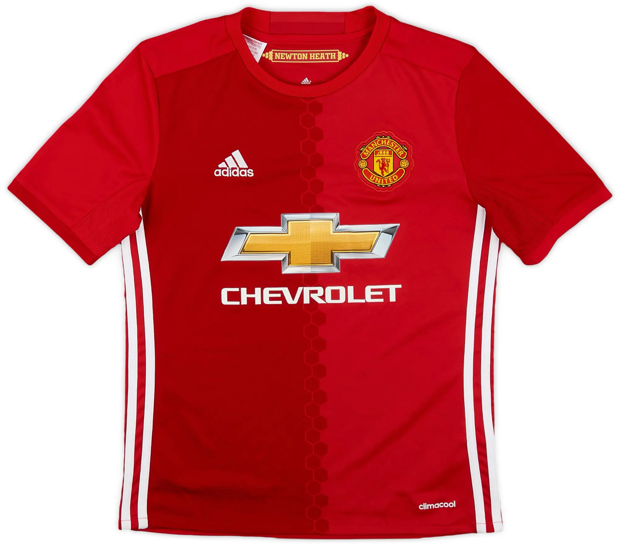 adidas 2016-17 Manchester United Home Shirt - 9/10 - (M.Boys)