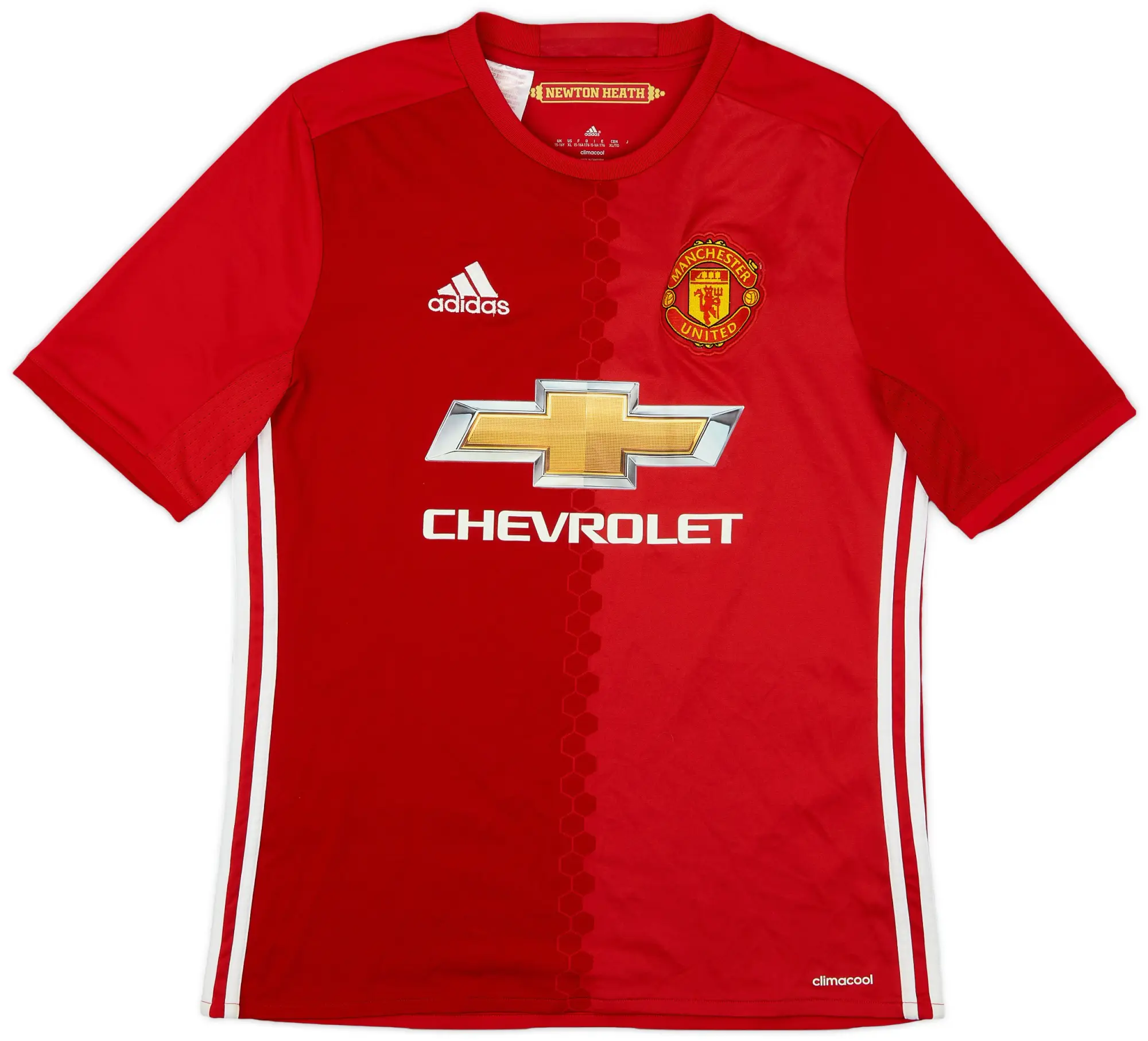adidas 2016-17 Manchester United Home Shirt - 9/10 - (XL.Boys)