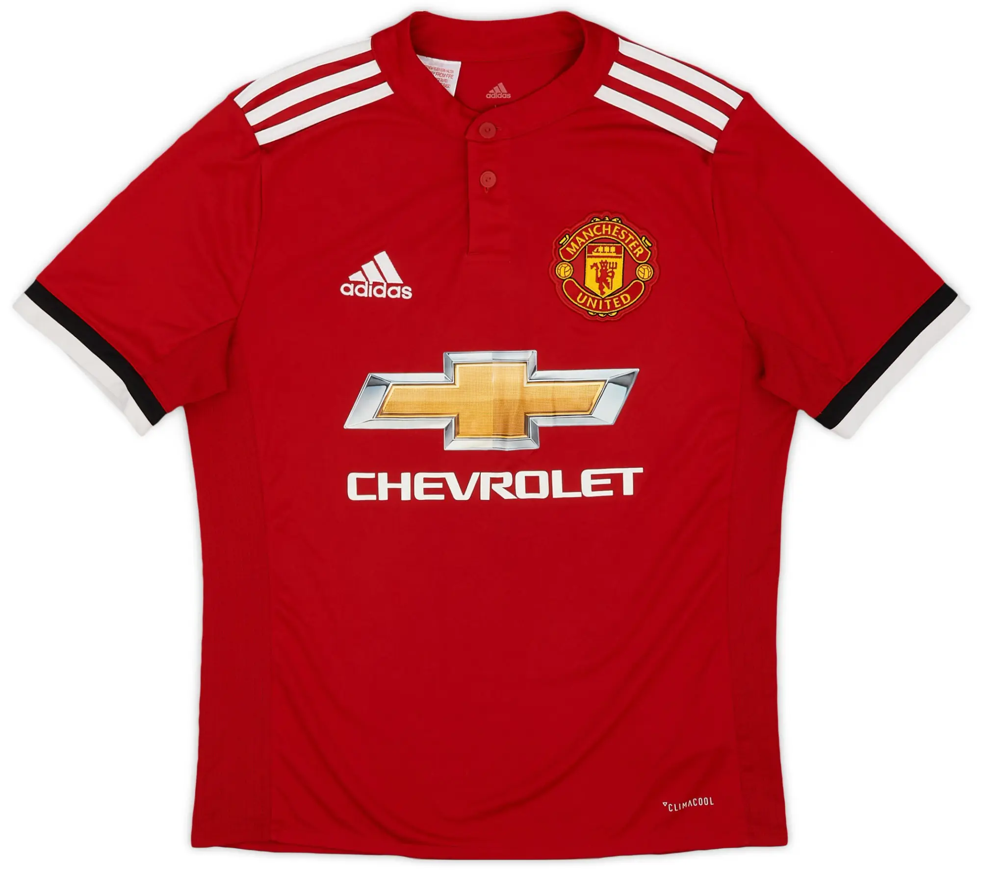 adidas 2017-18 Manchester United Home Shirt - 8/10 - (L.Boys)