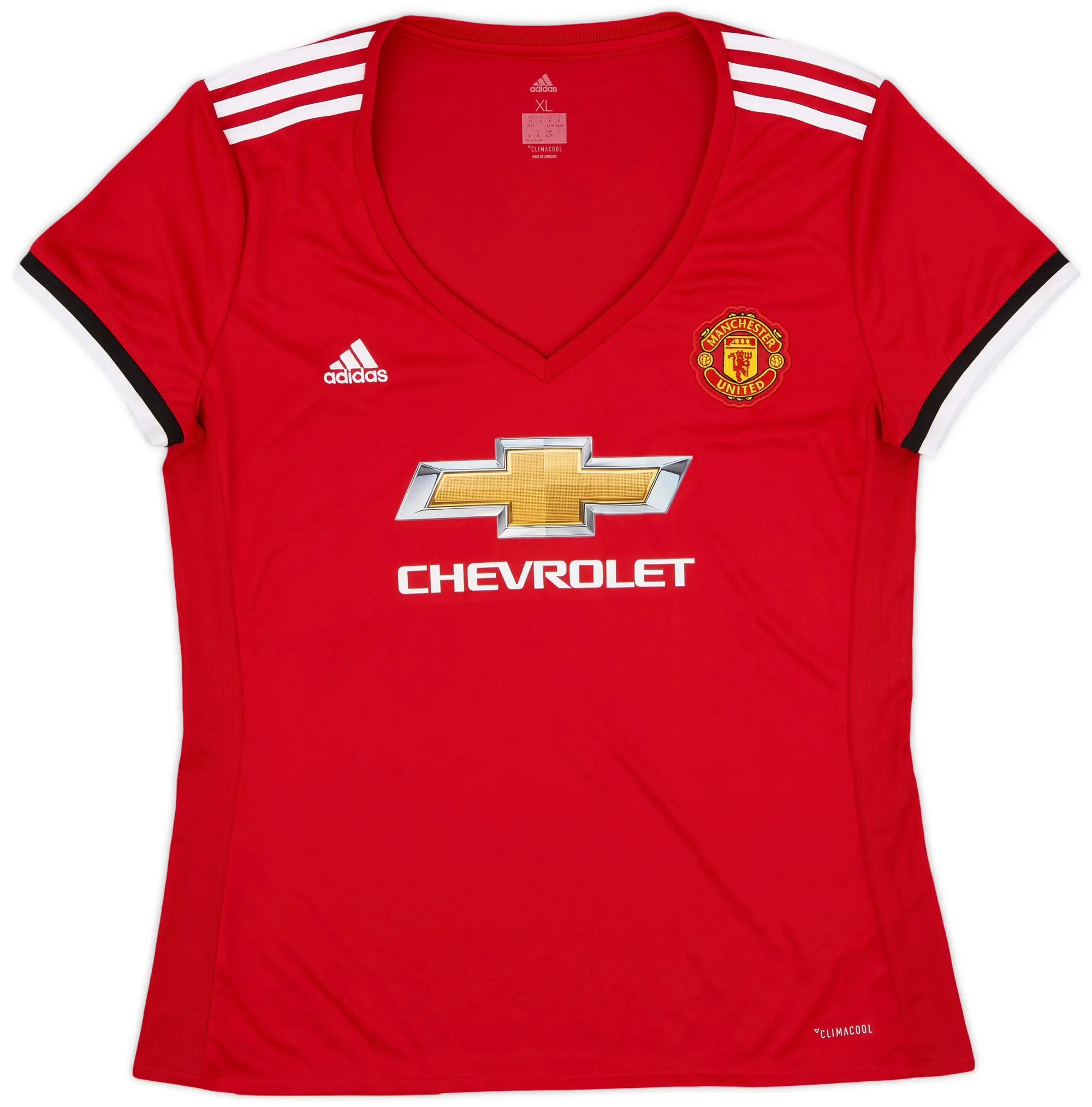 adidas 2017-18 Manchester United Home Shirt - 9/10 - (Women's XL)