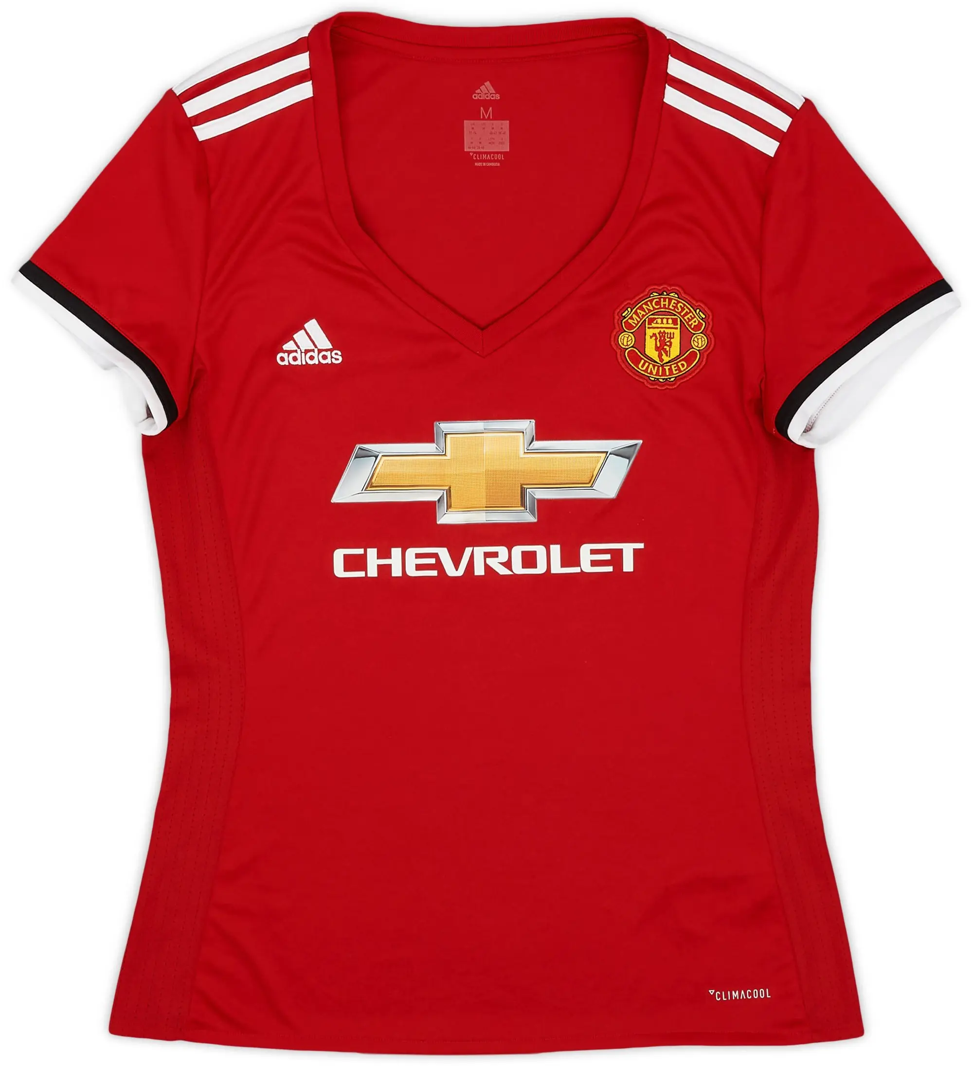 adidas 2017-18 Manchester United Home Shirt - 9/10 - (Women's M)