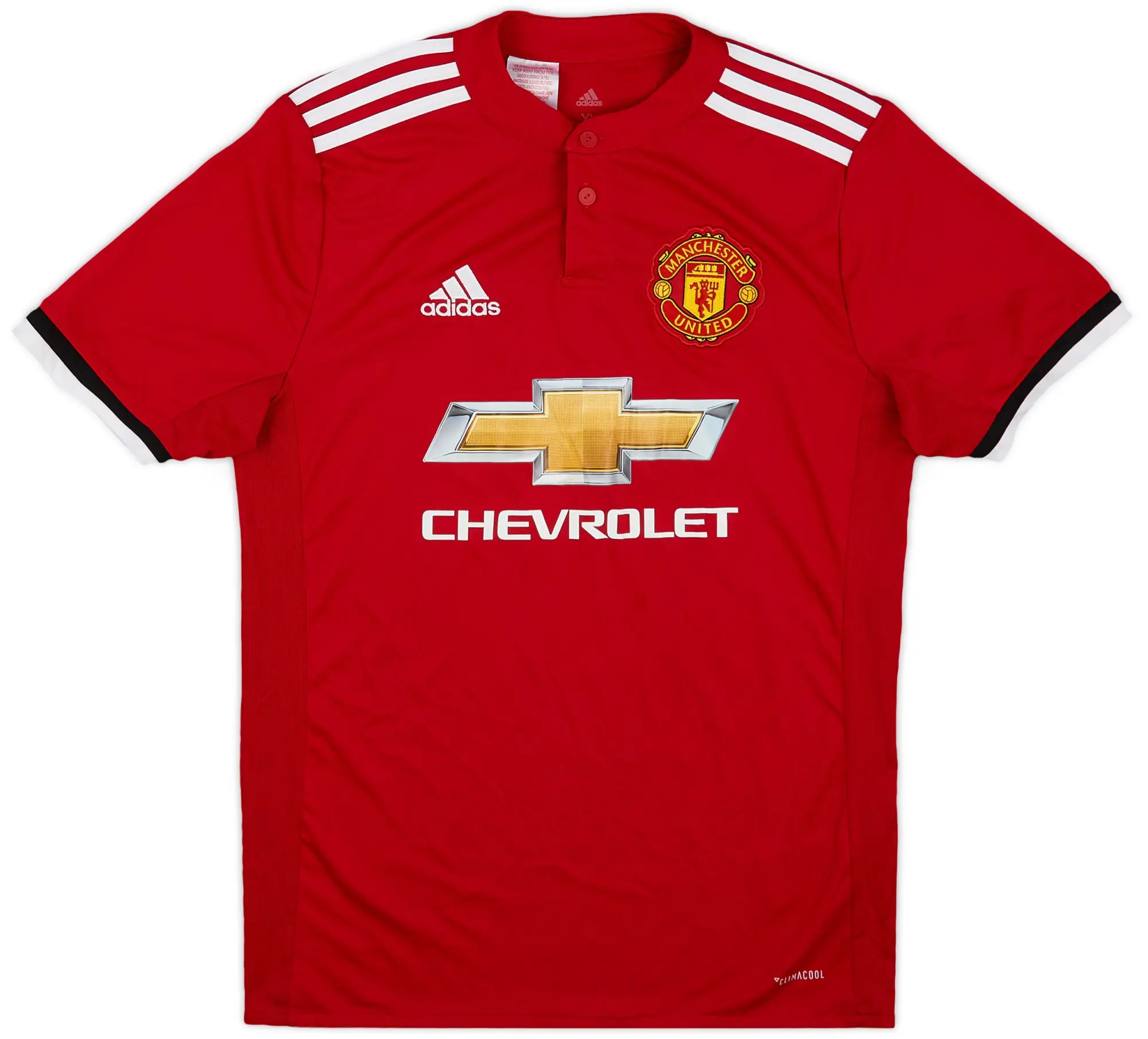 adidas 2017-18 Manchester United Home Shirt - 8/10 - (XL.Boys)