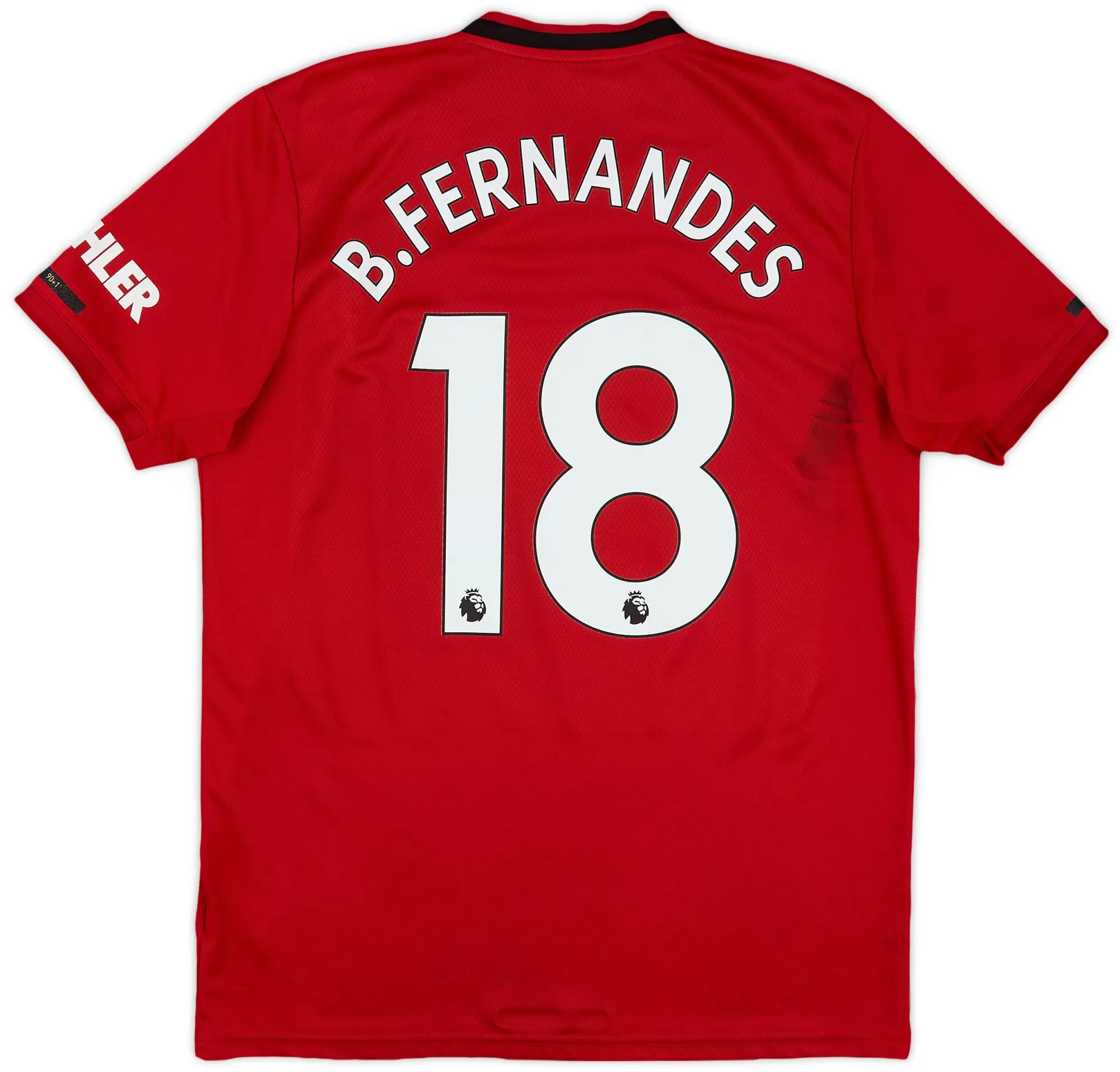 adidas 2019-20 Manchester United Home Shirt B.Fernandes #18 - 7/10 - (L)