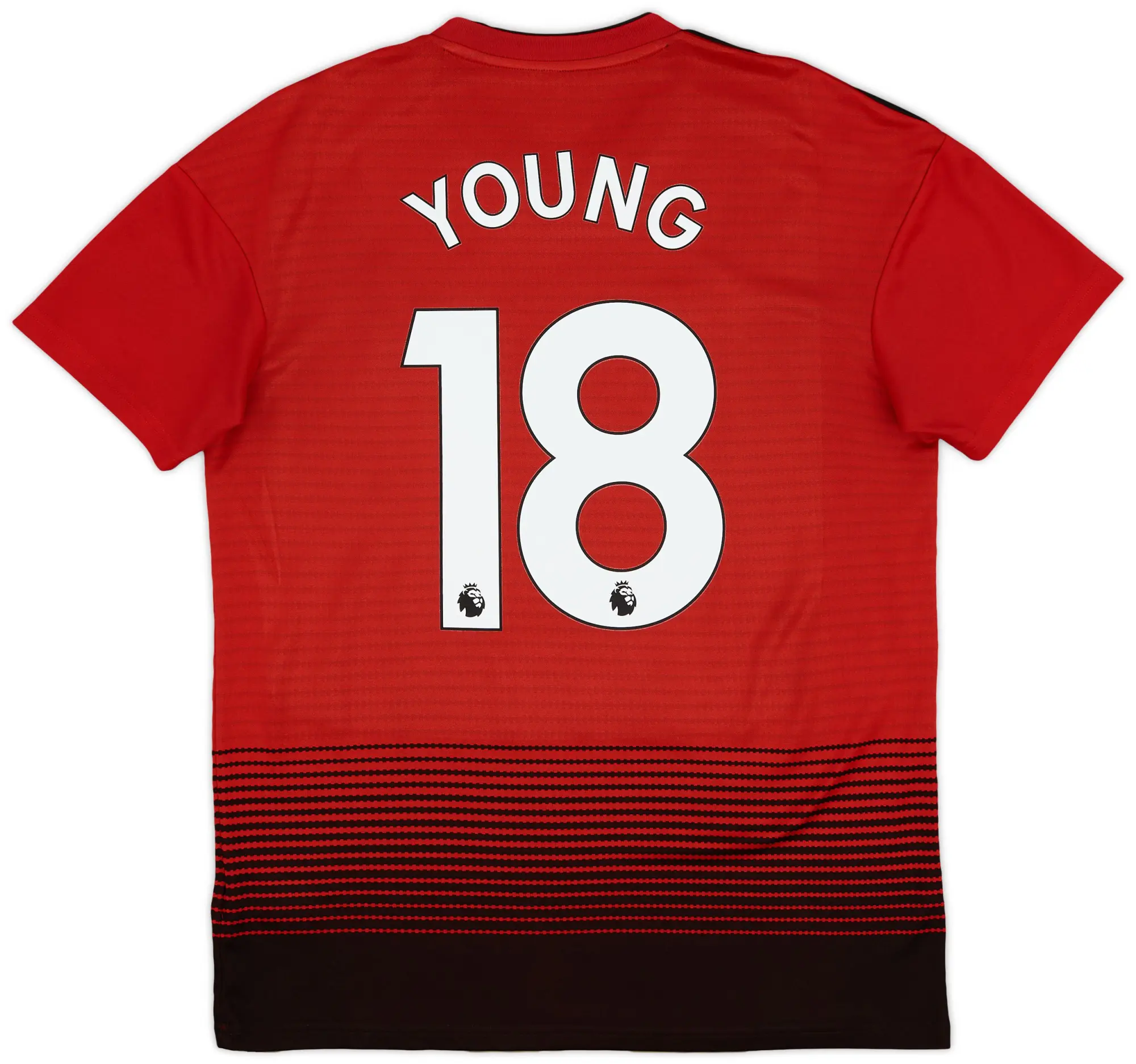 adidas 2018-19 Manchester United Home Shirt Young #18 - 9/10 - (M)