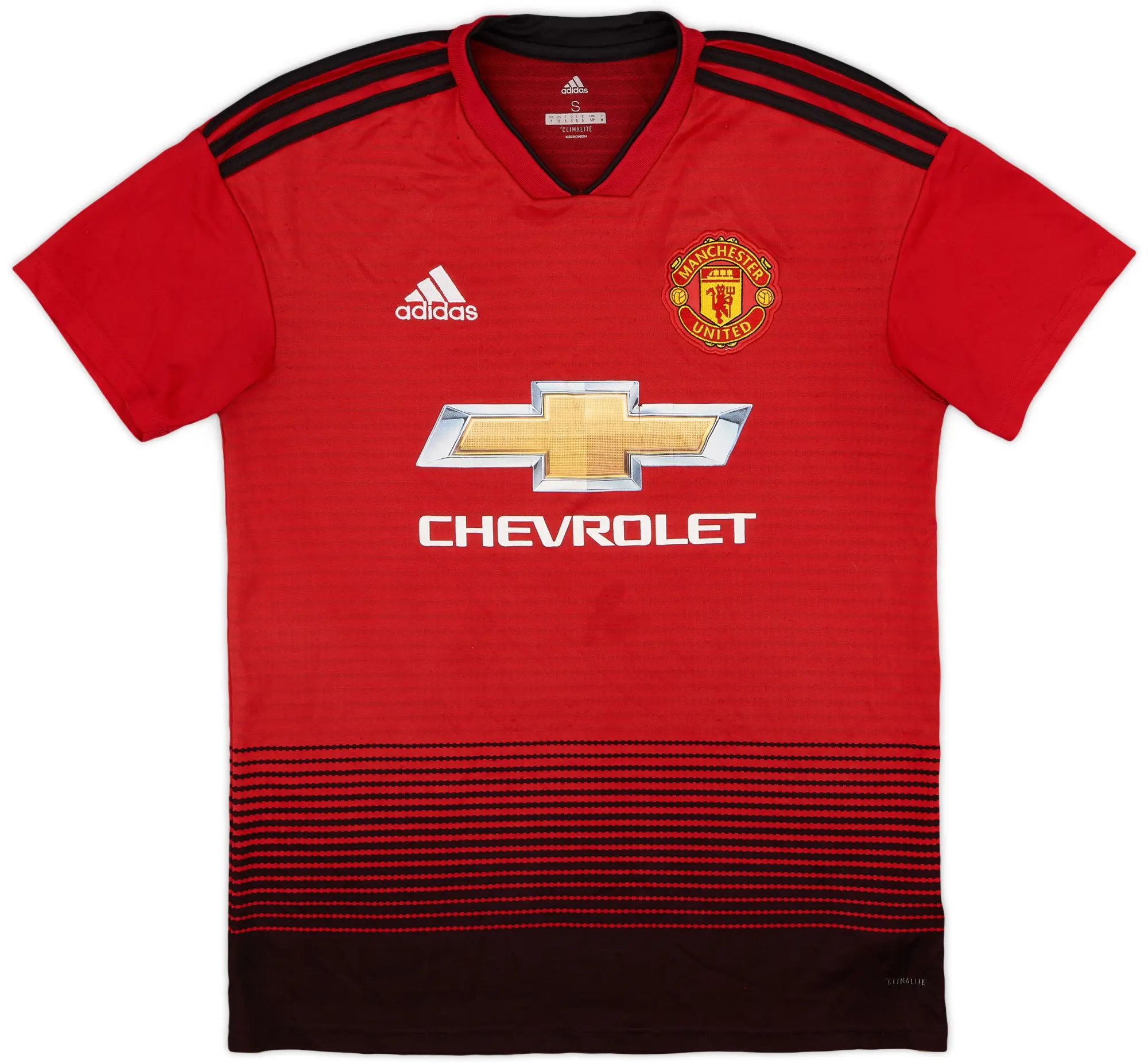 adidas 2018-19 Manchester United Home Shirt - 6/10 - (S)