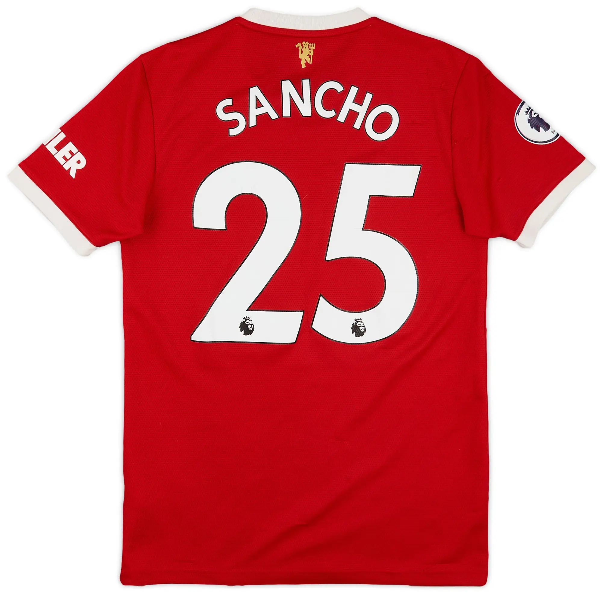 adidas 2021-22 Manchester United Home Shirt Sancho #25 - 6/10 - (S)