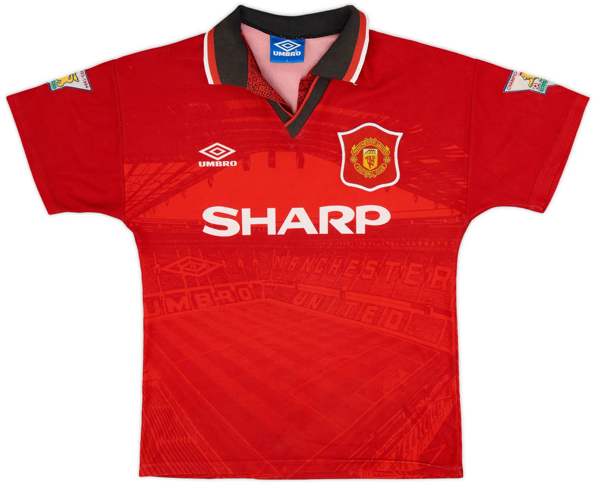 Umbro 1994-96 Manchester United Home Shirt - 8/10 - (Y)