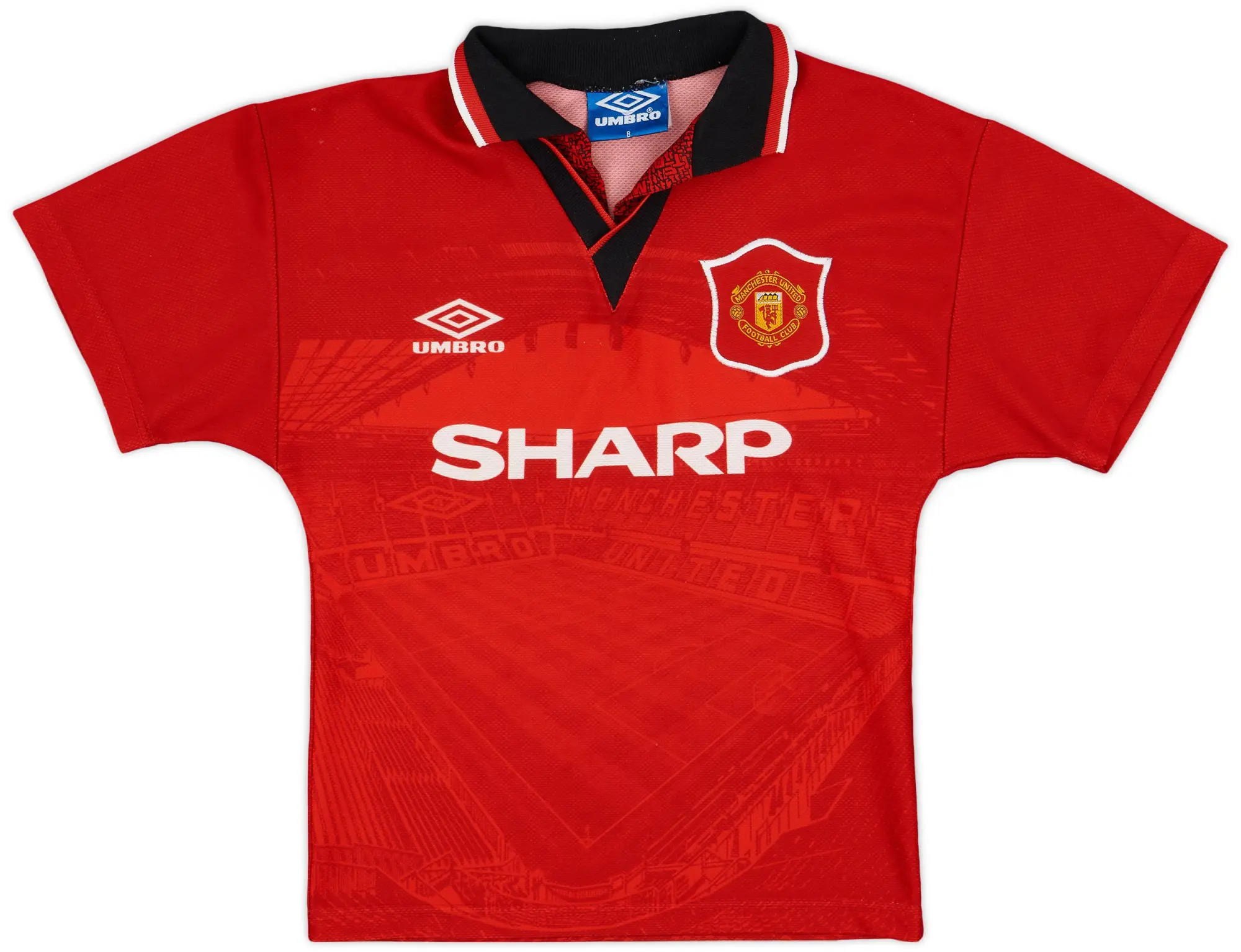 Umbro 1994-96 Manchester United Home Shirt - 9/10 - (M.Boys)
