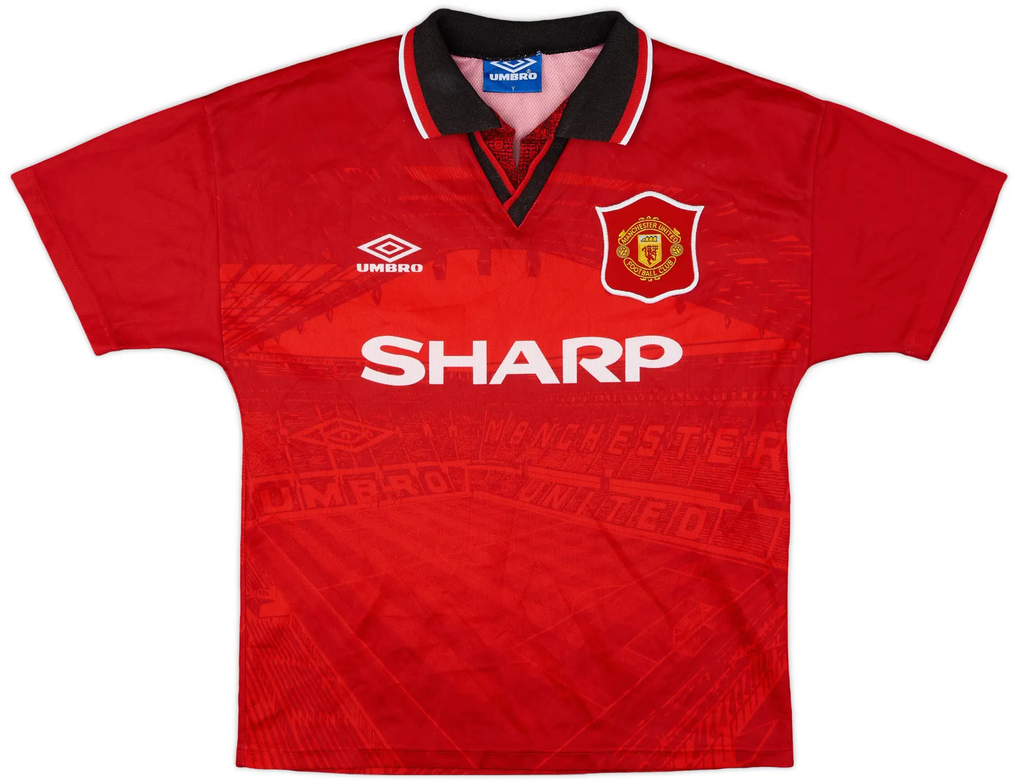 Umbro 1994-96 Manchester United Home Shirt - 8/10 - (Y)