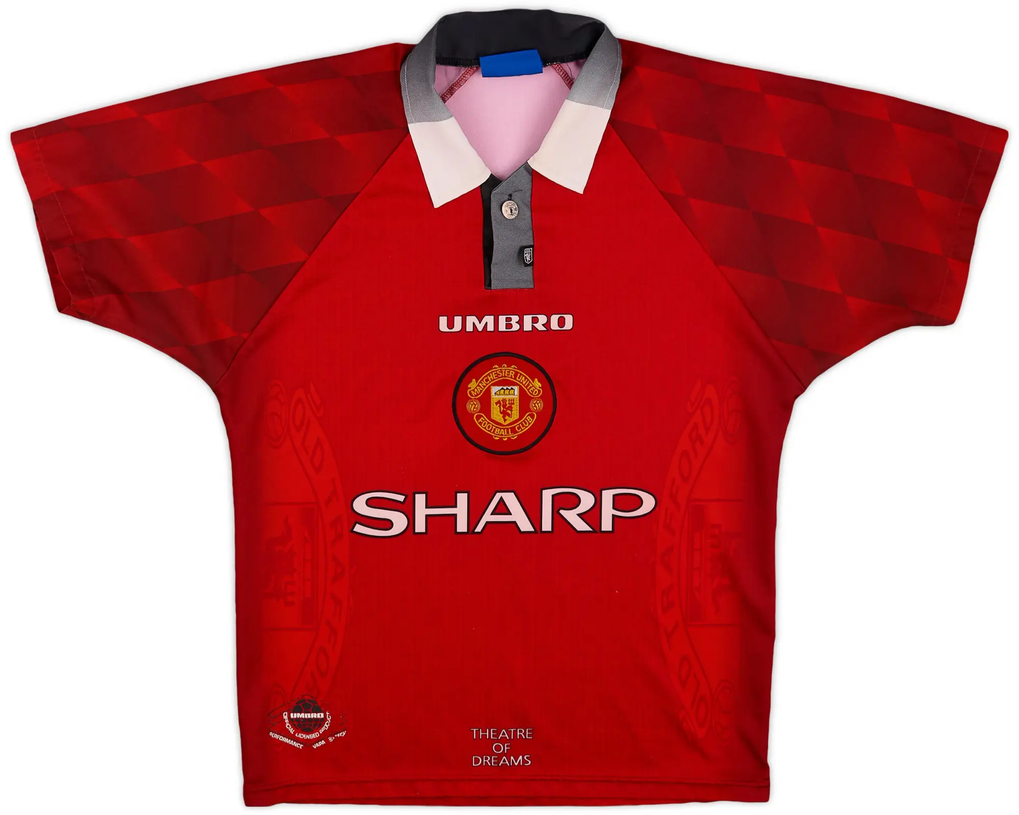 Umbro 1996-98 Manchester United Home Shirt - 6/10 - (Y)